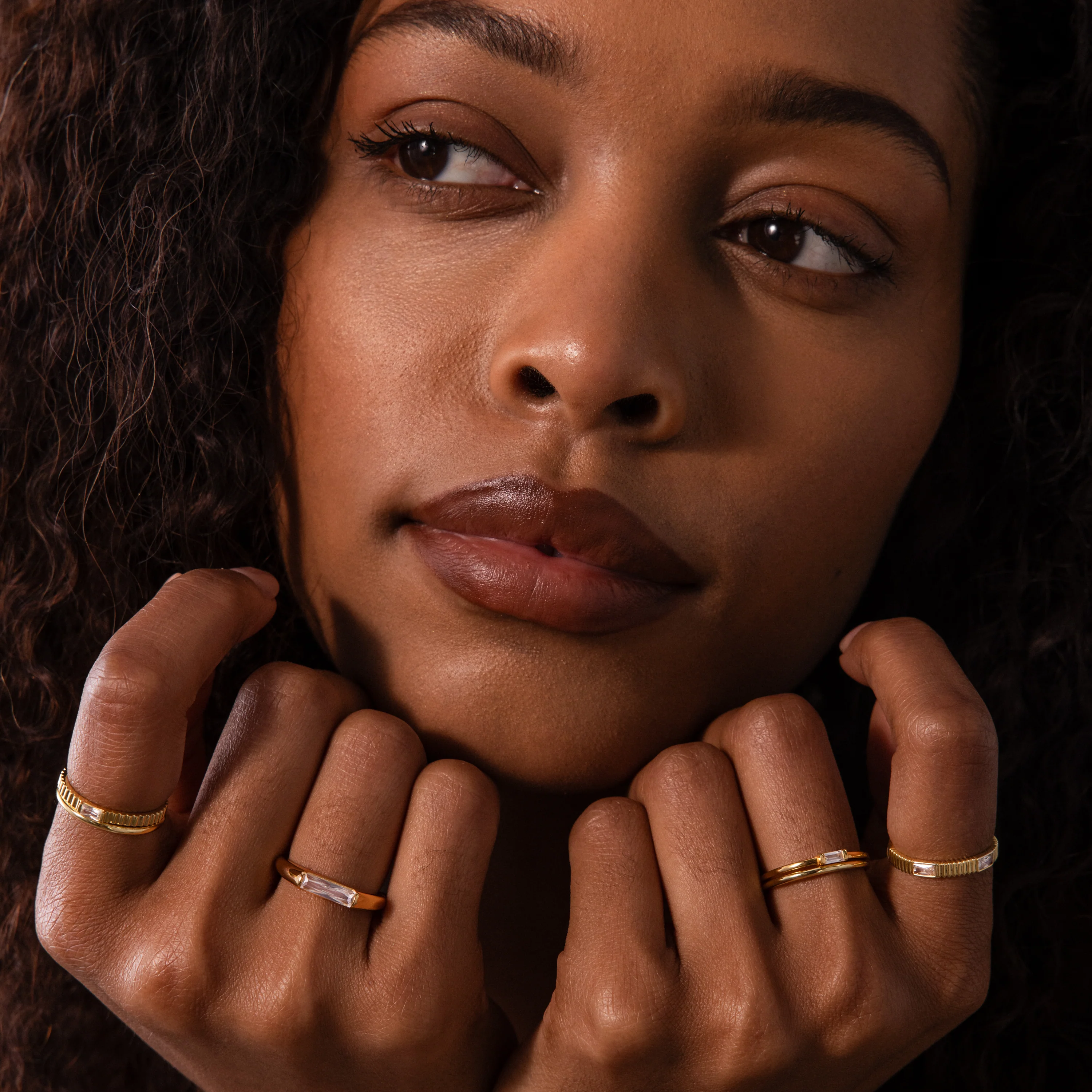 Dainty Ribbed Ruby Ring - Image 6