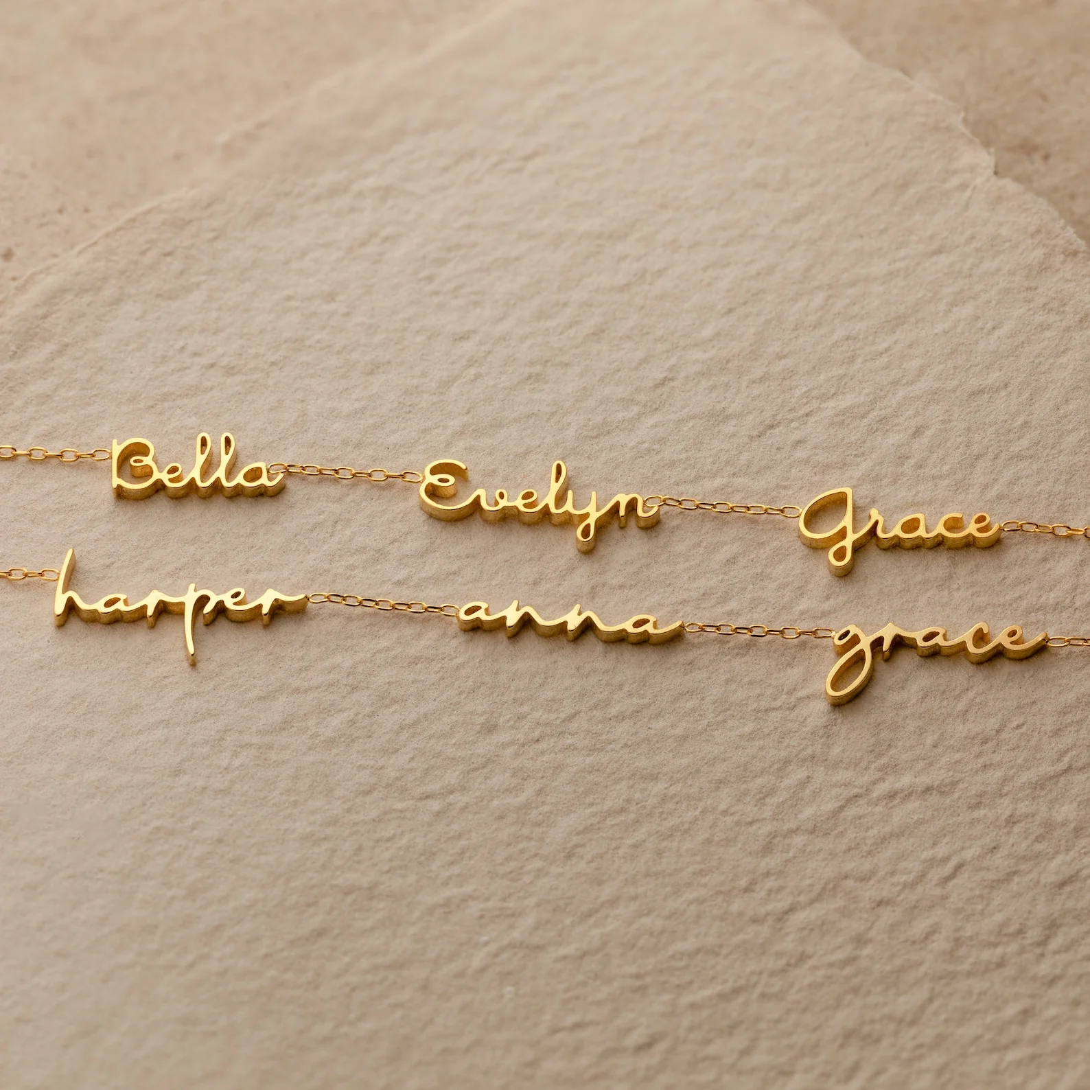 Dainty Tiny Multiple Name Necklace - Image 7