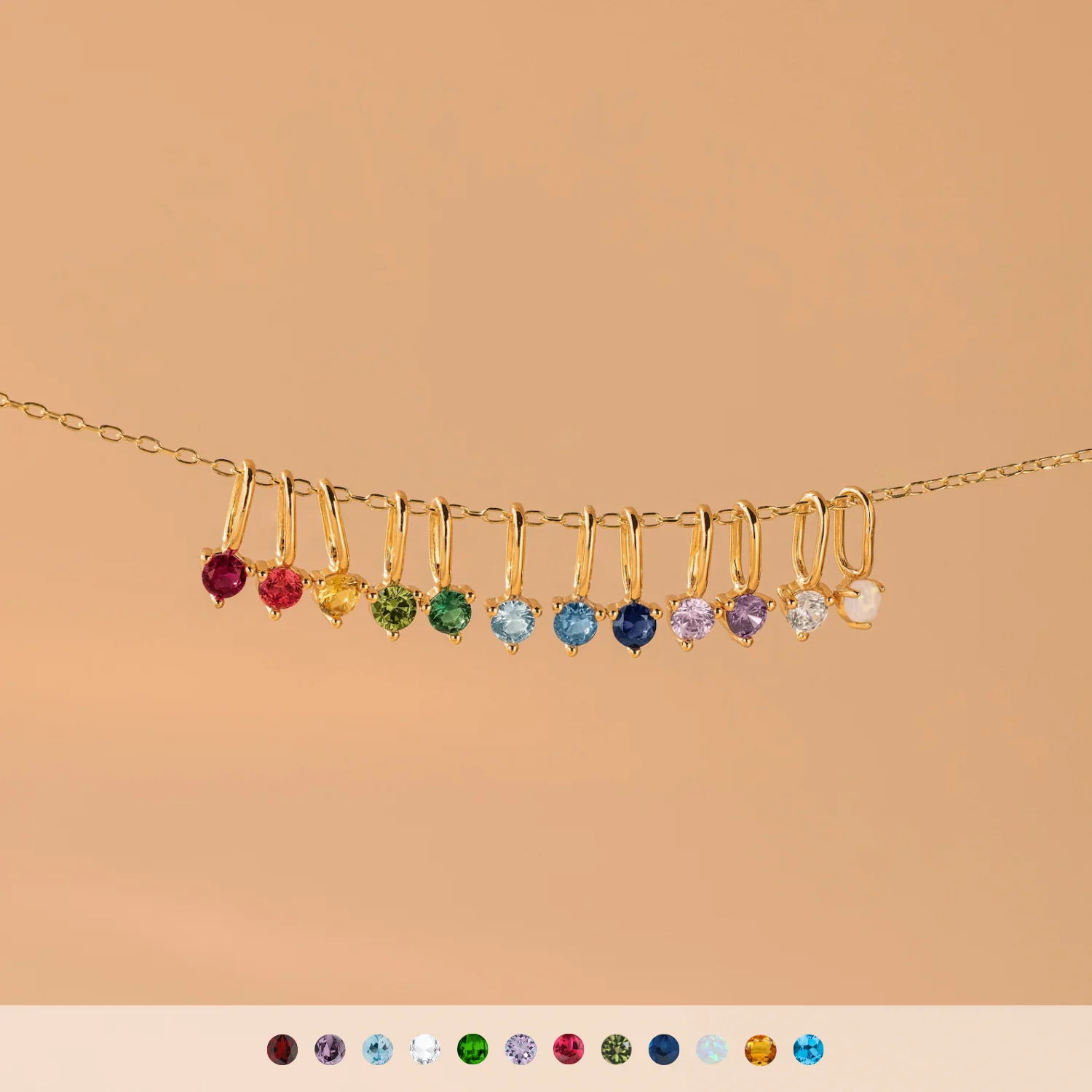 Dainty Peridot Charm - Image 4