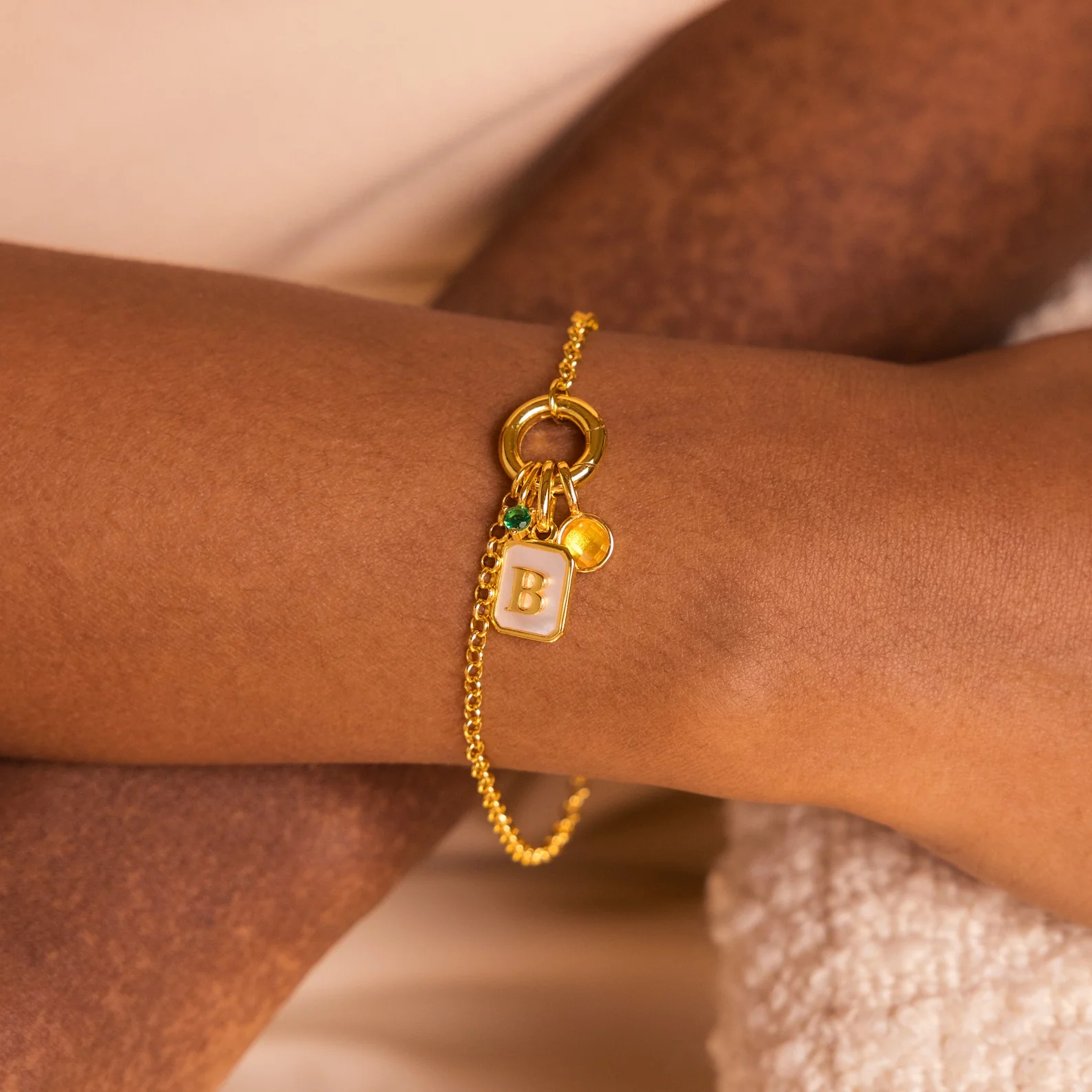 Dainty Peridot Charm - Image 6