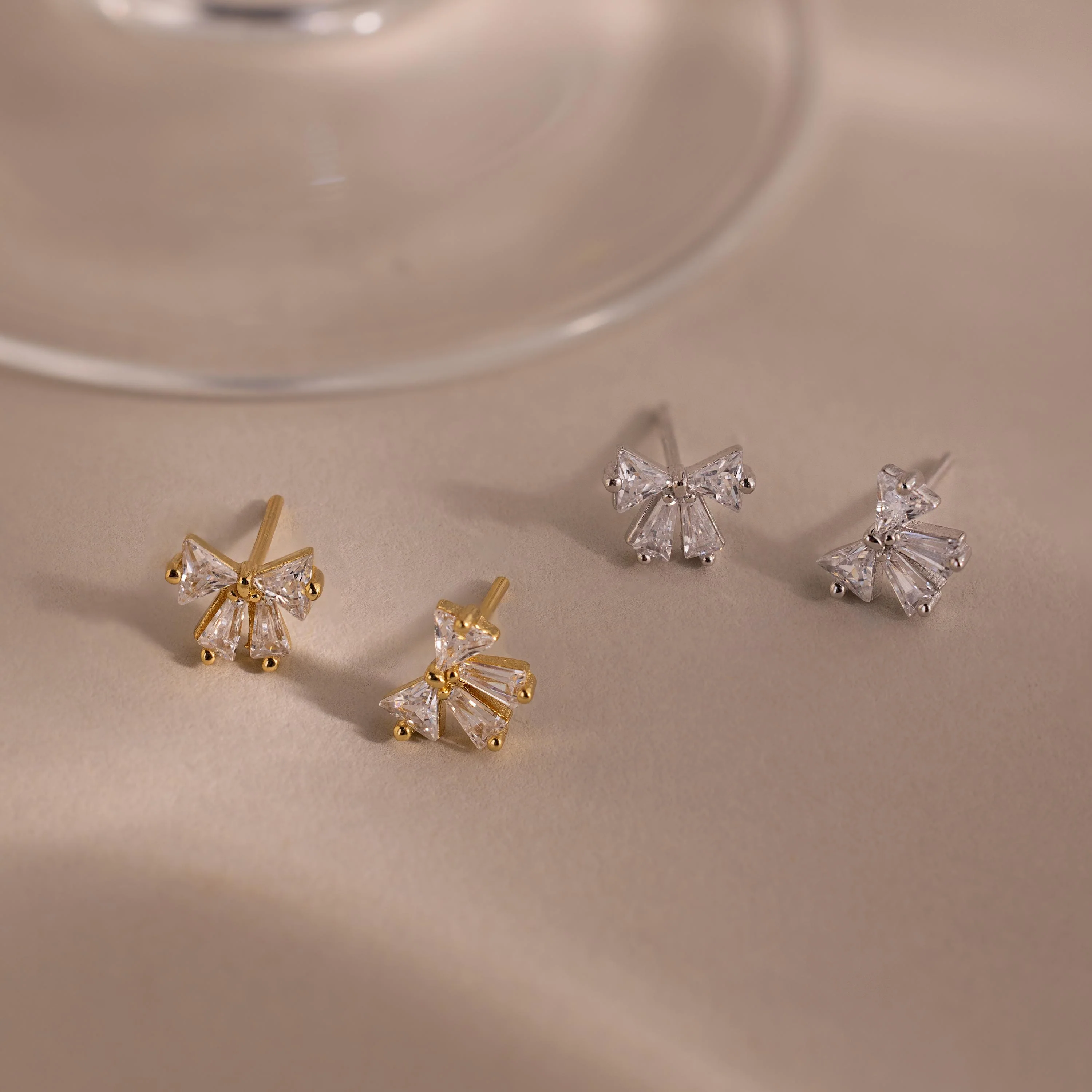 Diamond Bow Studs - Image 3