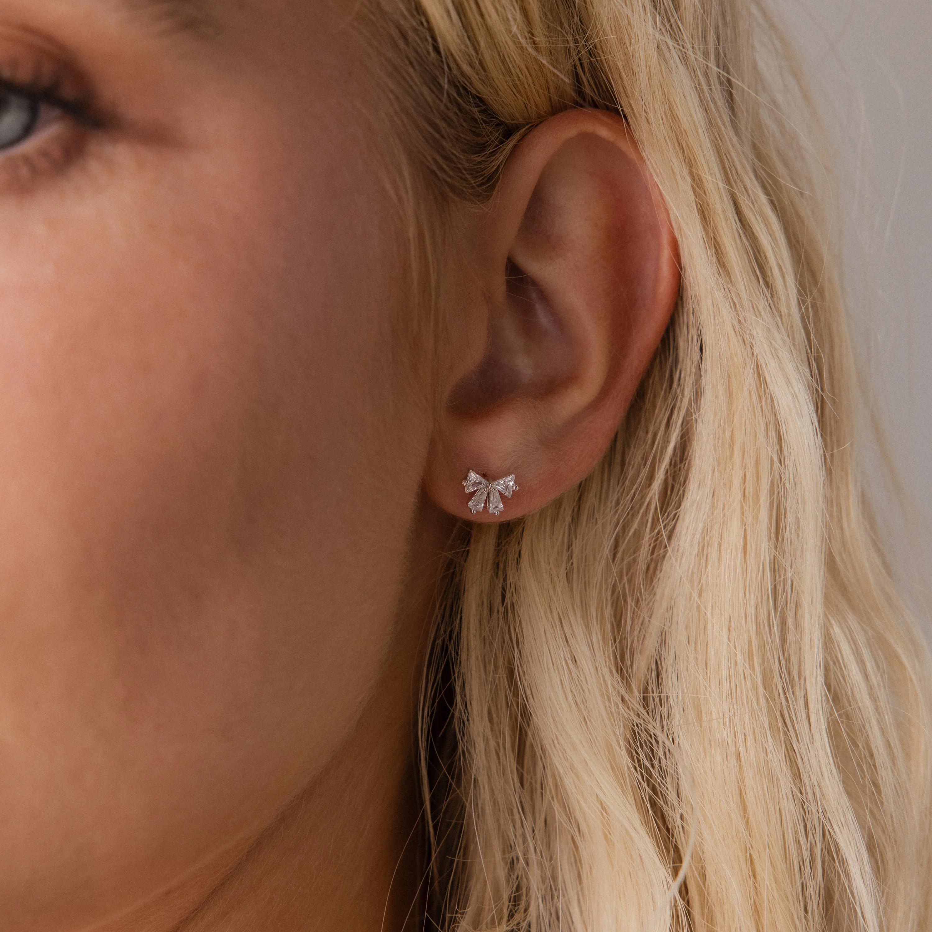 Diamond Bow Studs - Image 4