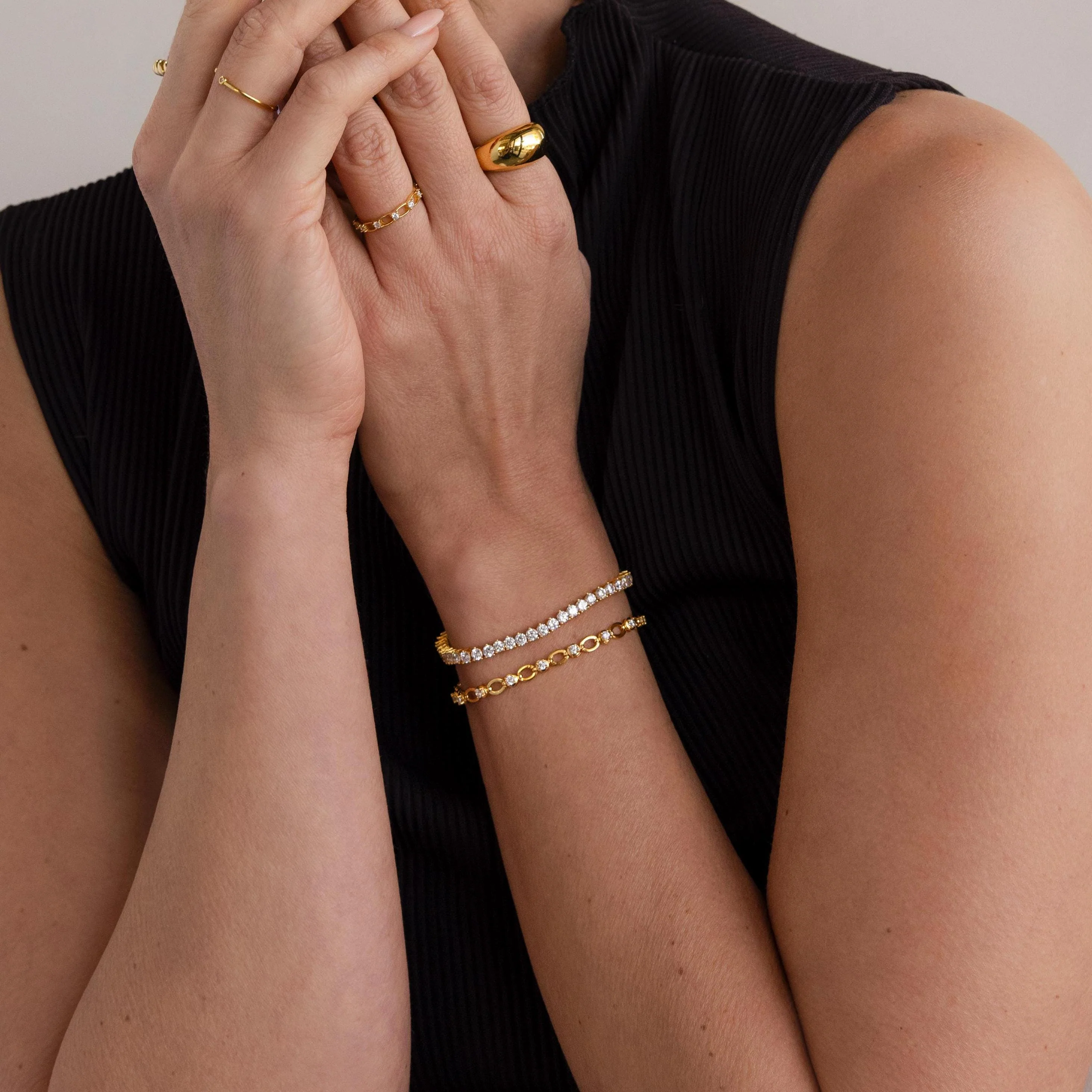 Diamond Chain Tennis Bracelet - Image 6