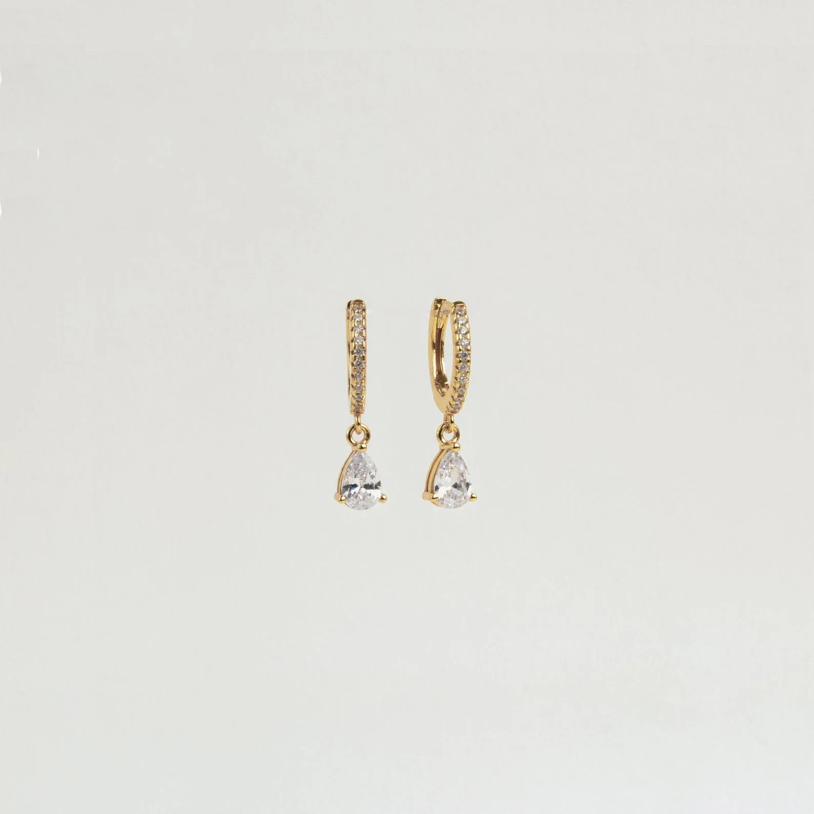 Diamond Drop Huggies - Image 7