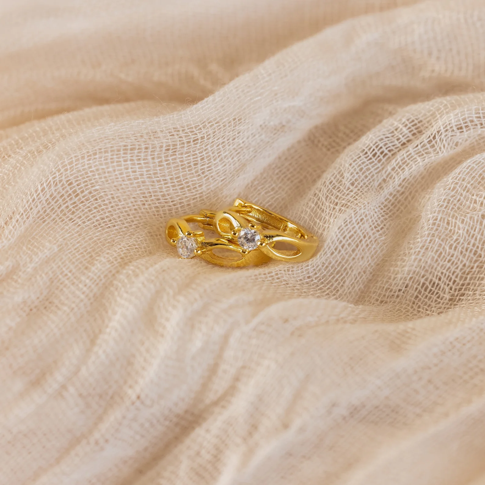 Diamond Infinity Hoops - Image 7