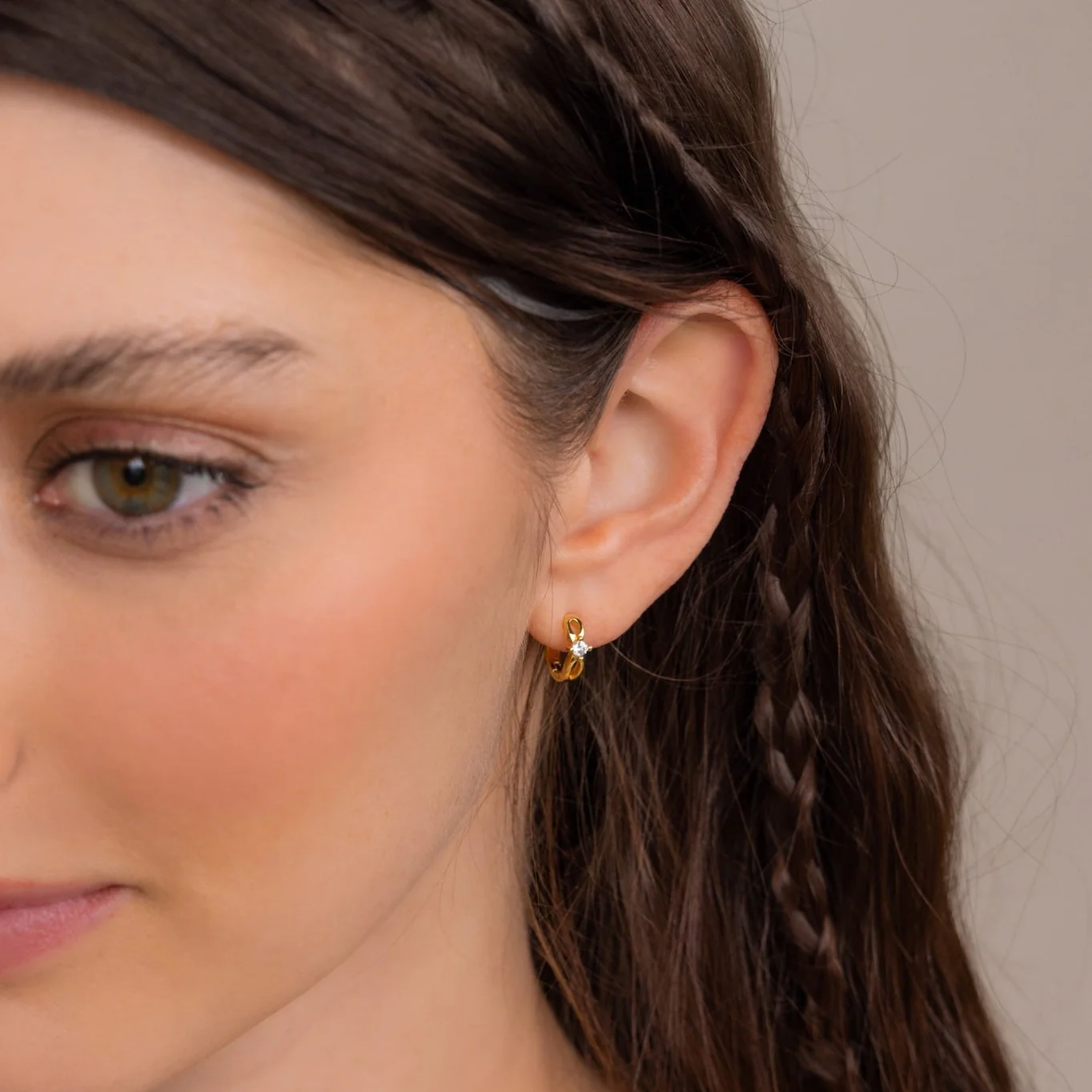 Diamond Infinity Hoops - Image 8