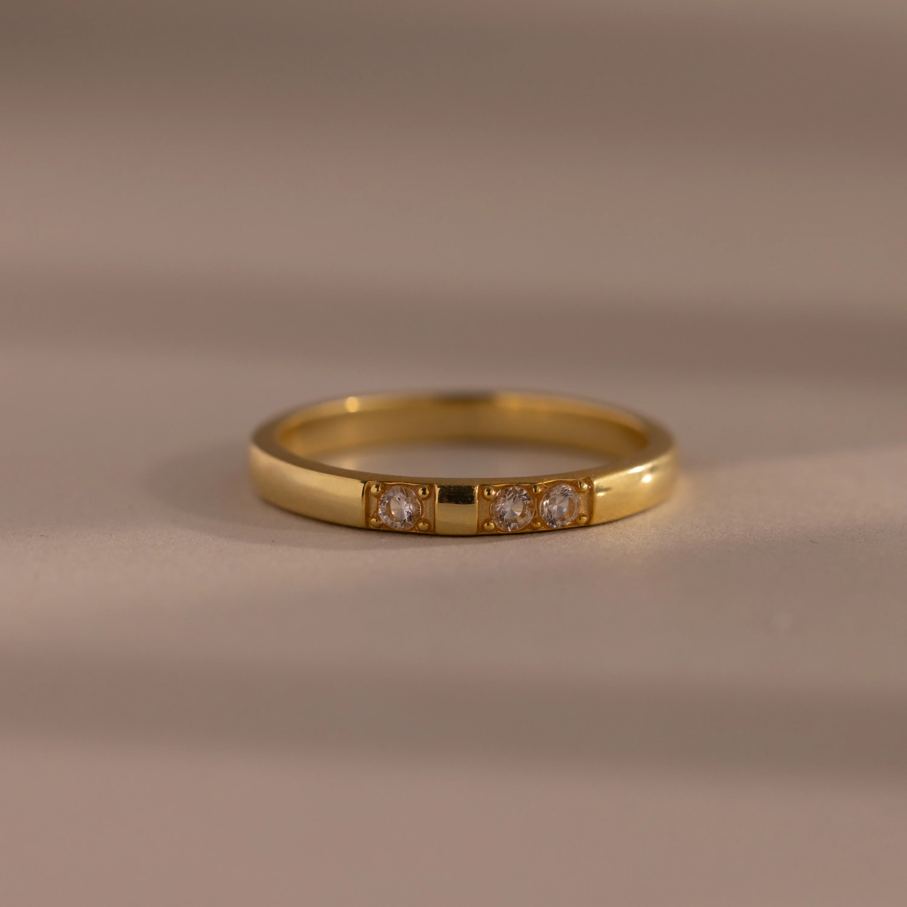Diamond Morse Code Ring