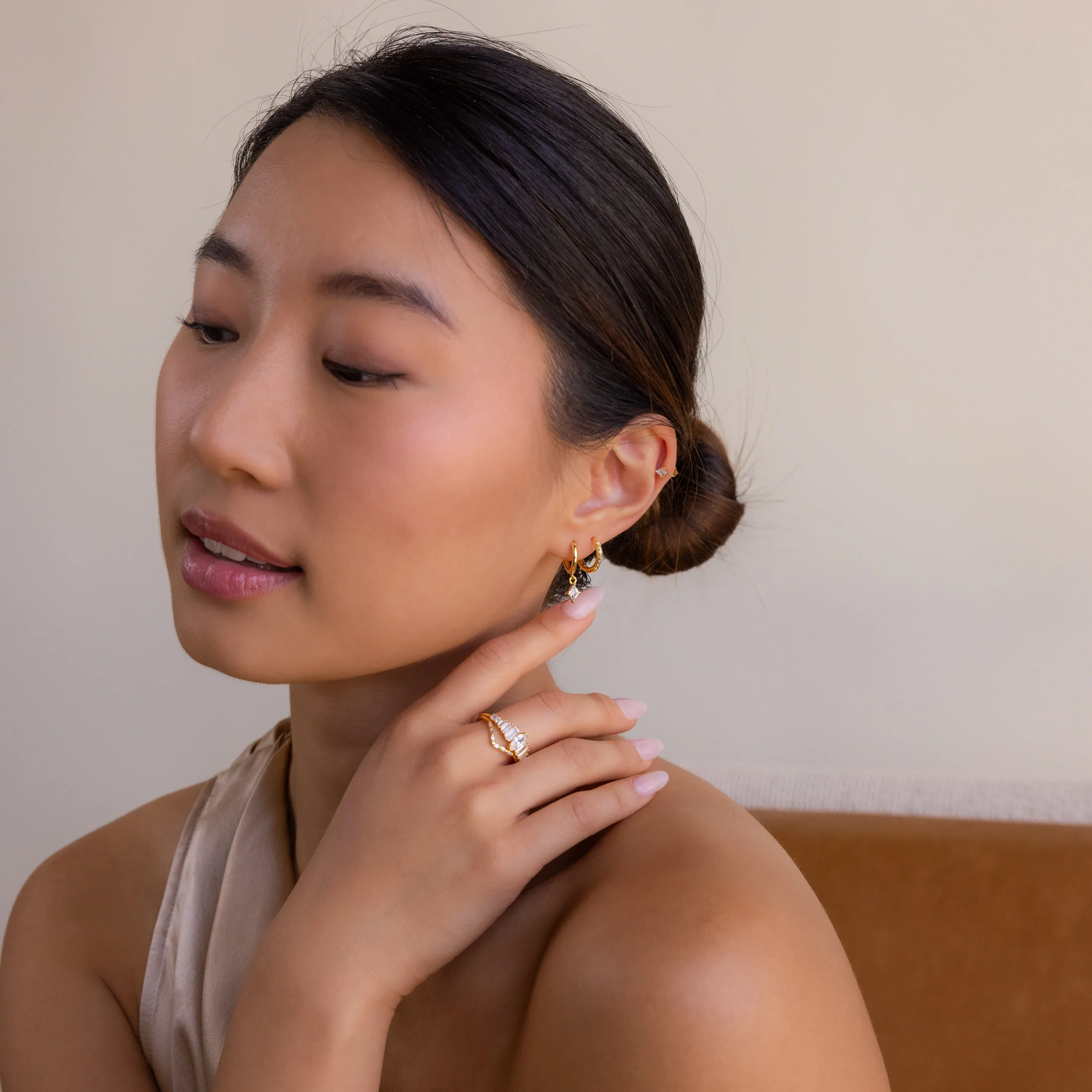 Diamond Pave Earrings Set - Image 6
