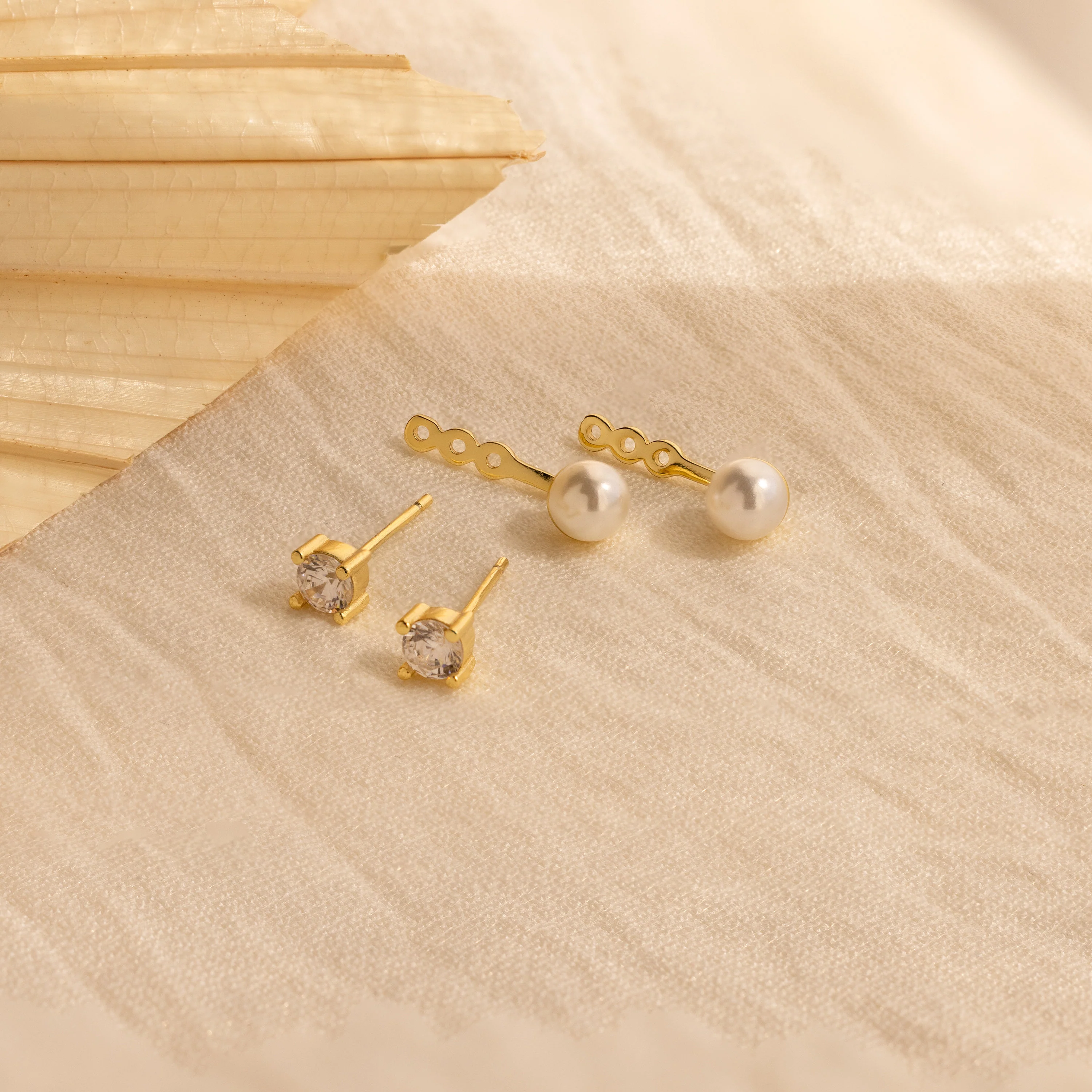 Diamond Pearl Ear Jackets - Image 7