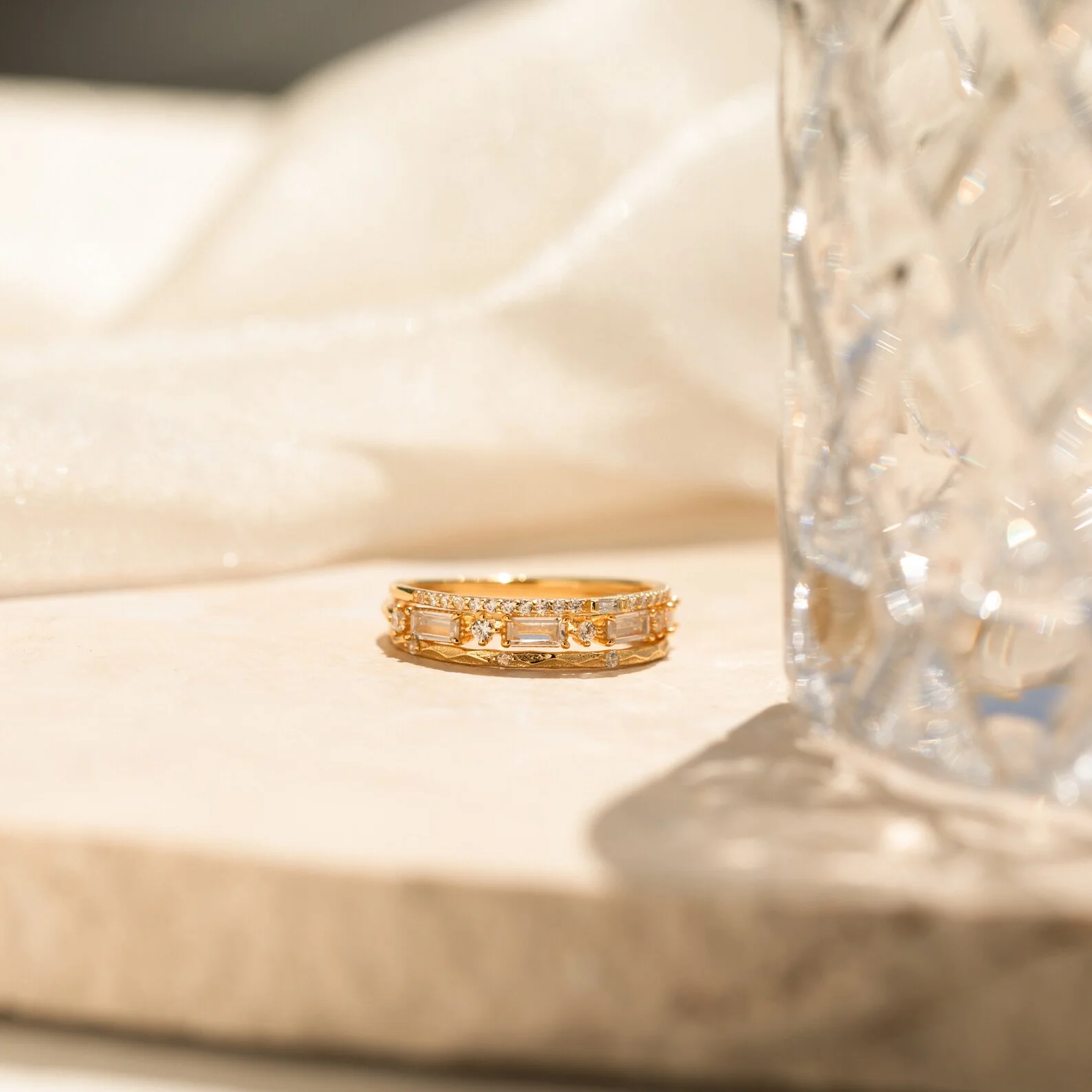 Diamond Stacking Ring Set - Image 3