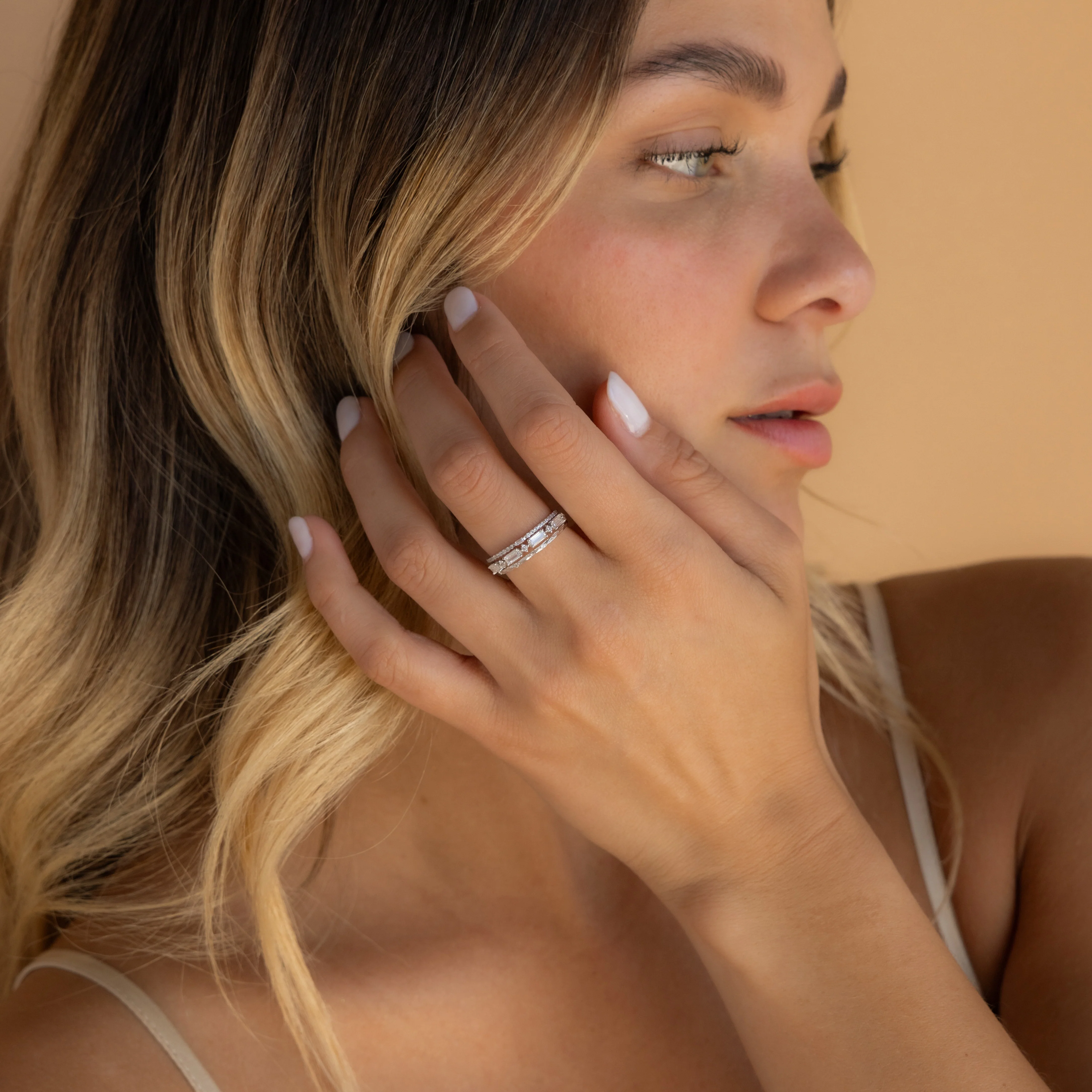 Diamond Stacking Ring Set - Image 4