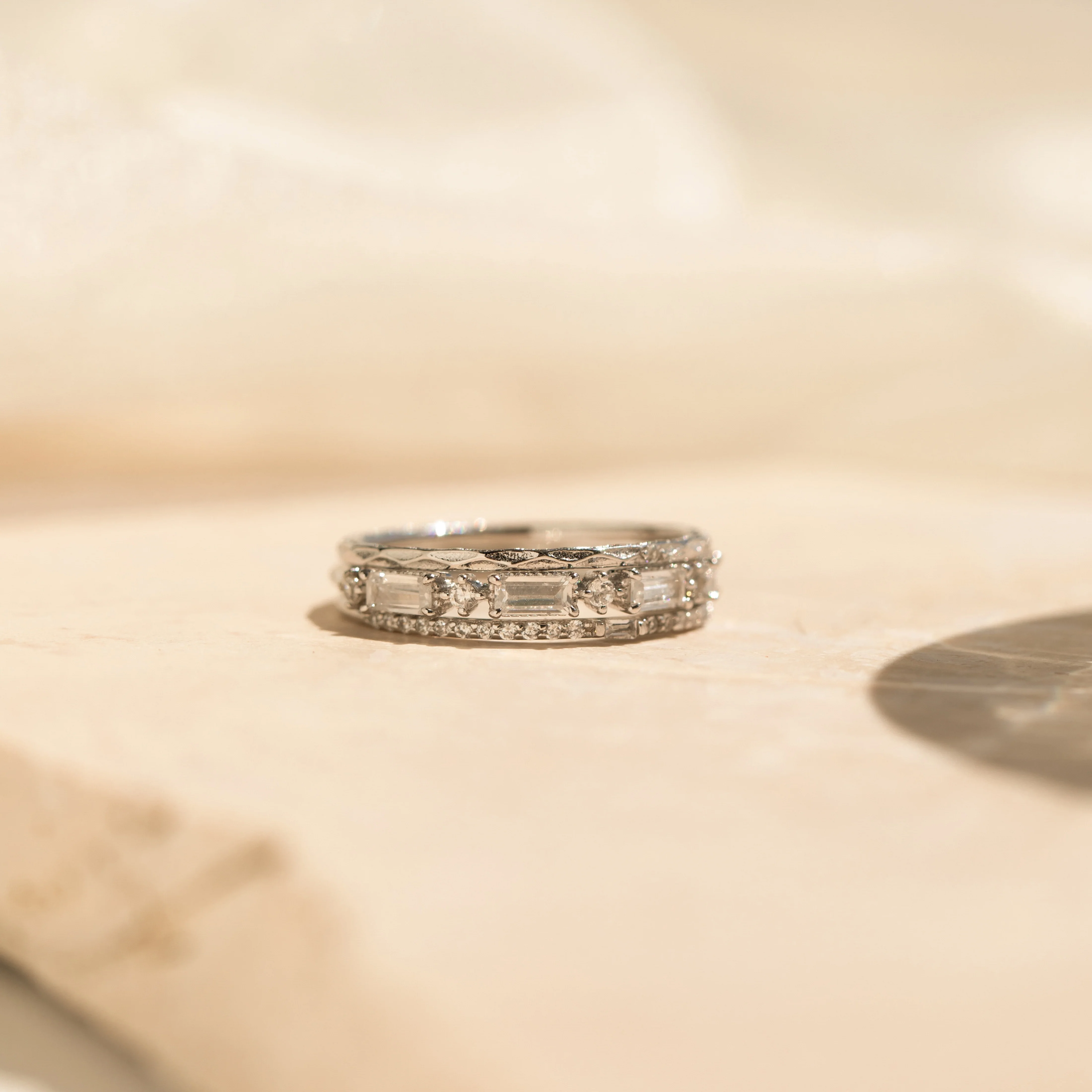 Diamond Stacking Ring Set - Image 5