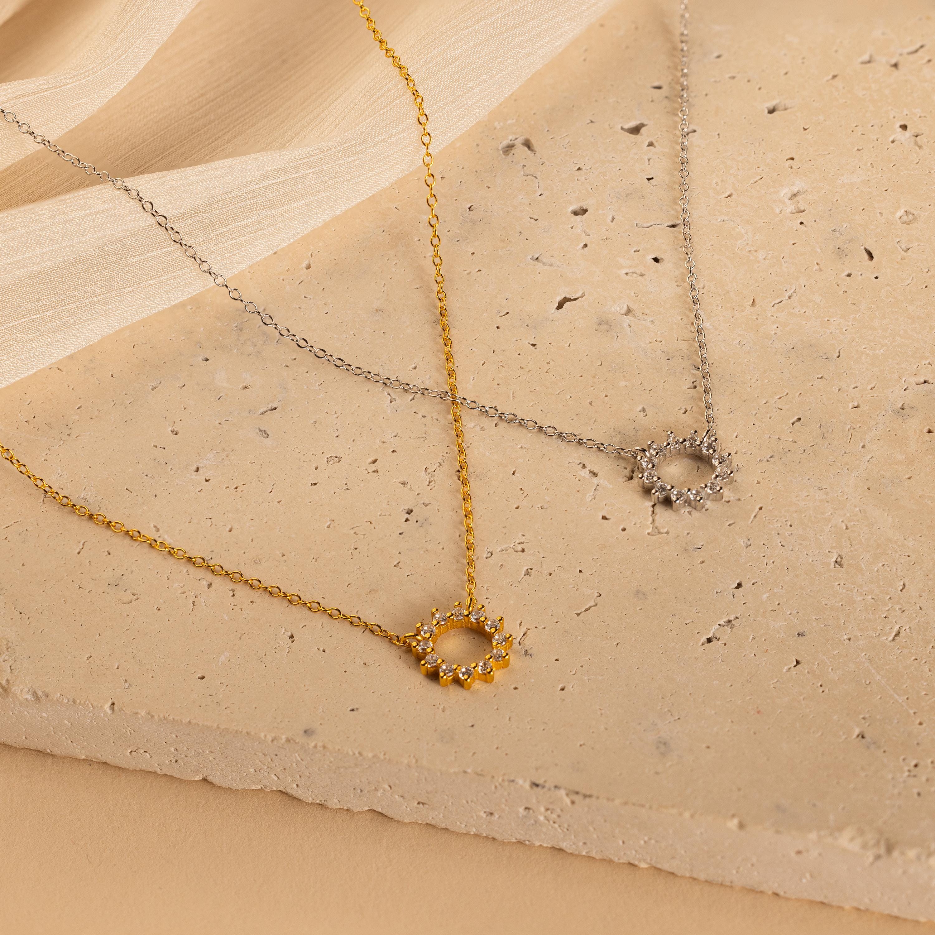 Diamond Sun Necklace - Image 3