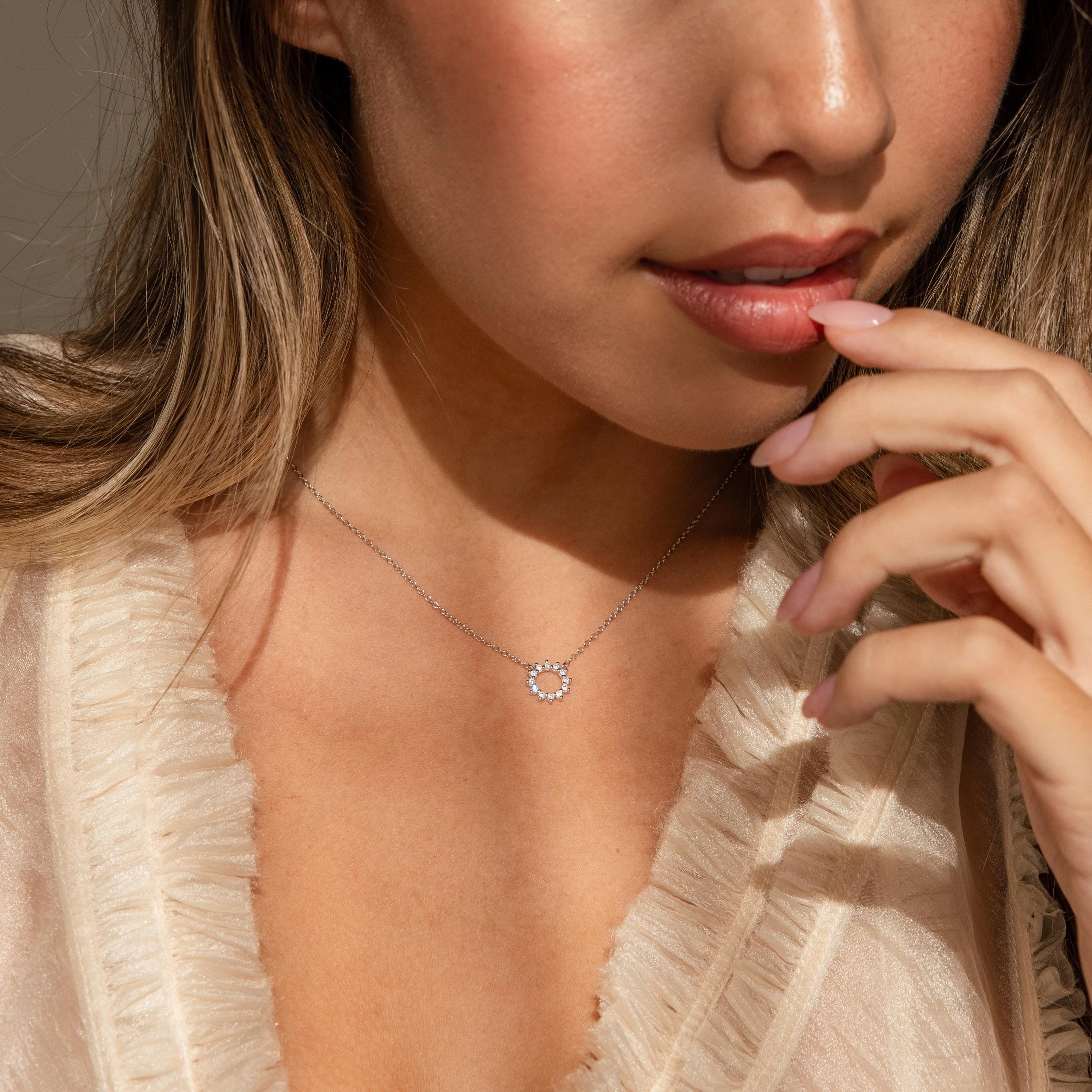 Diamond Sun Necklace - Image 8