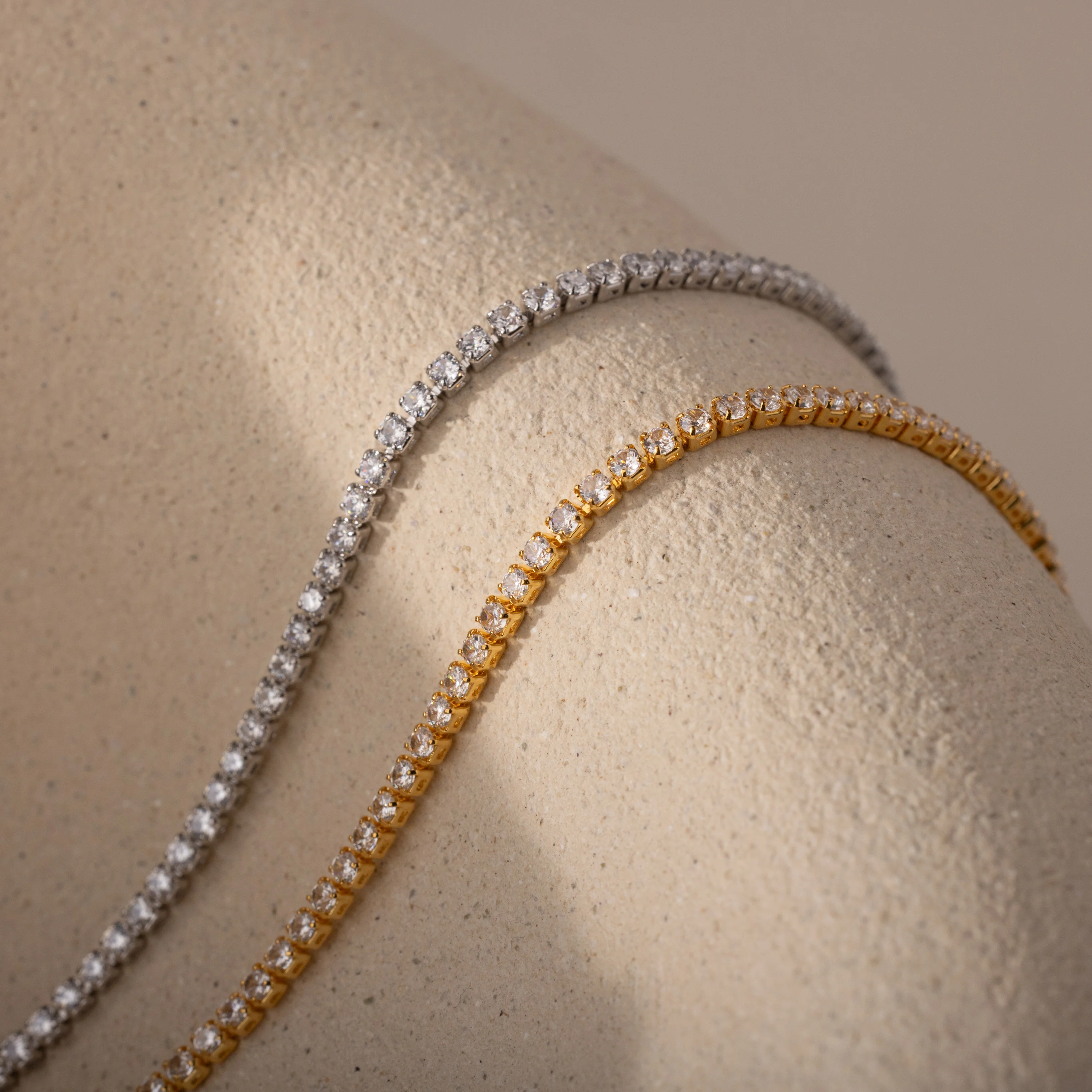 Diamond Tennis Choker Necklace - Image 4