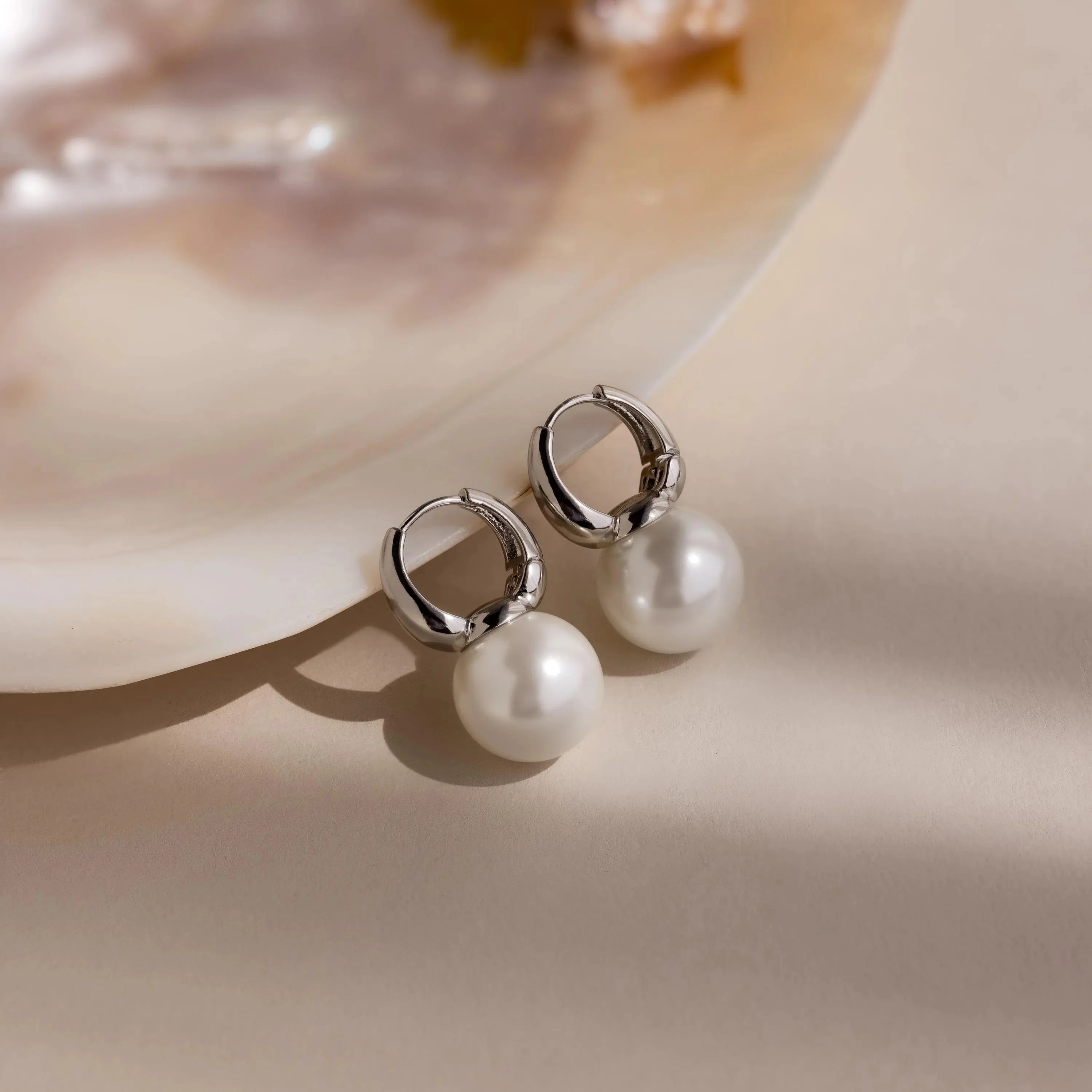 Dome Pearl Huggies - Image 5
