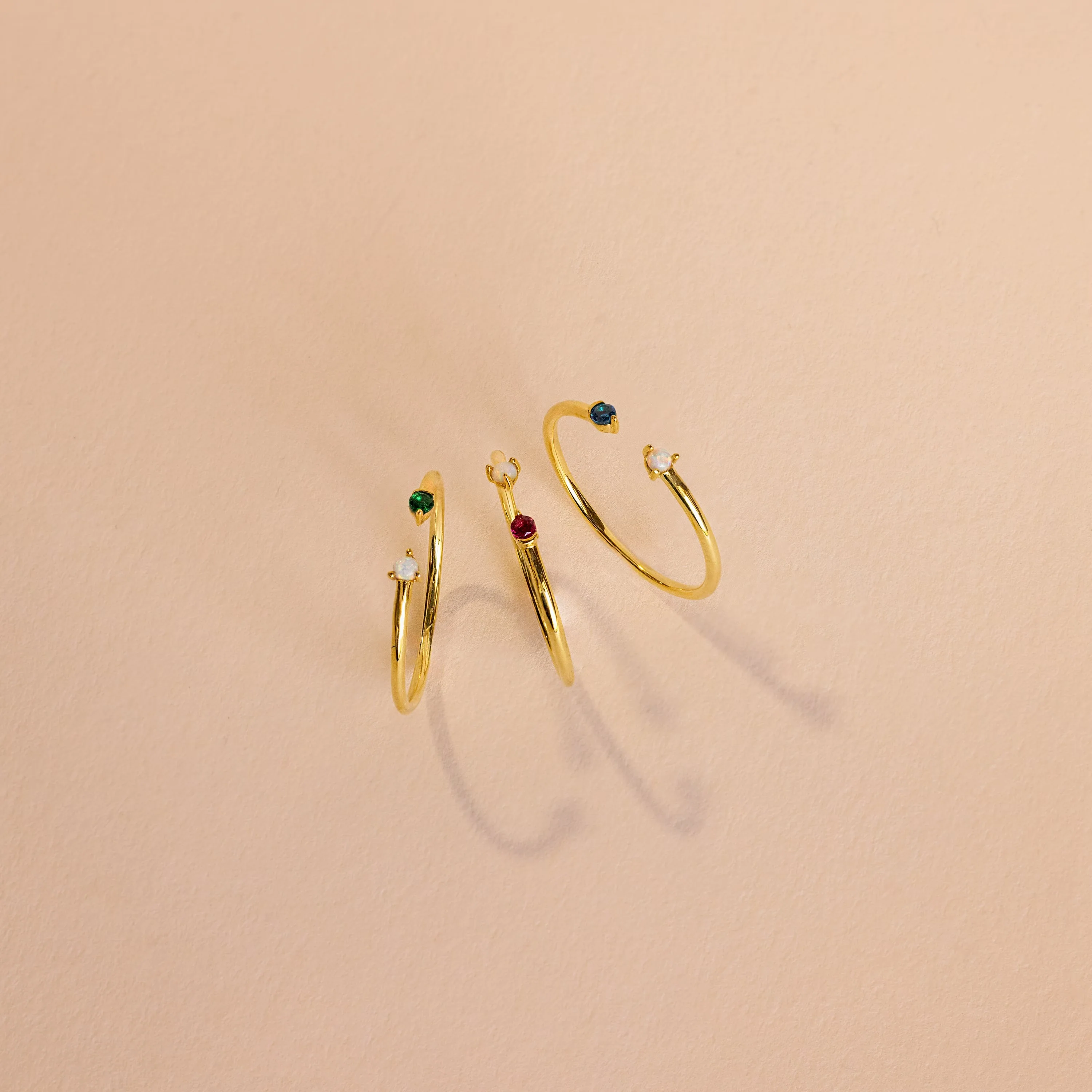 Duo Birthstone & Opal Ring - Image 5