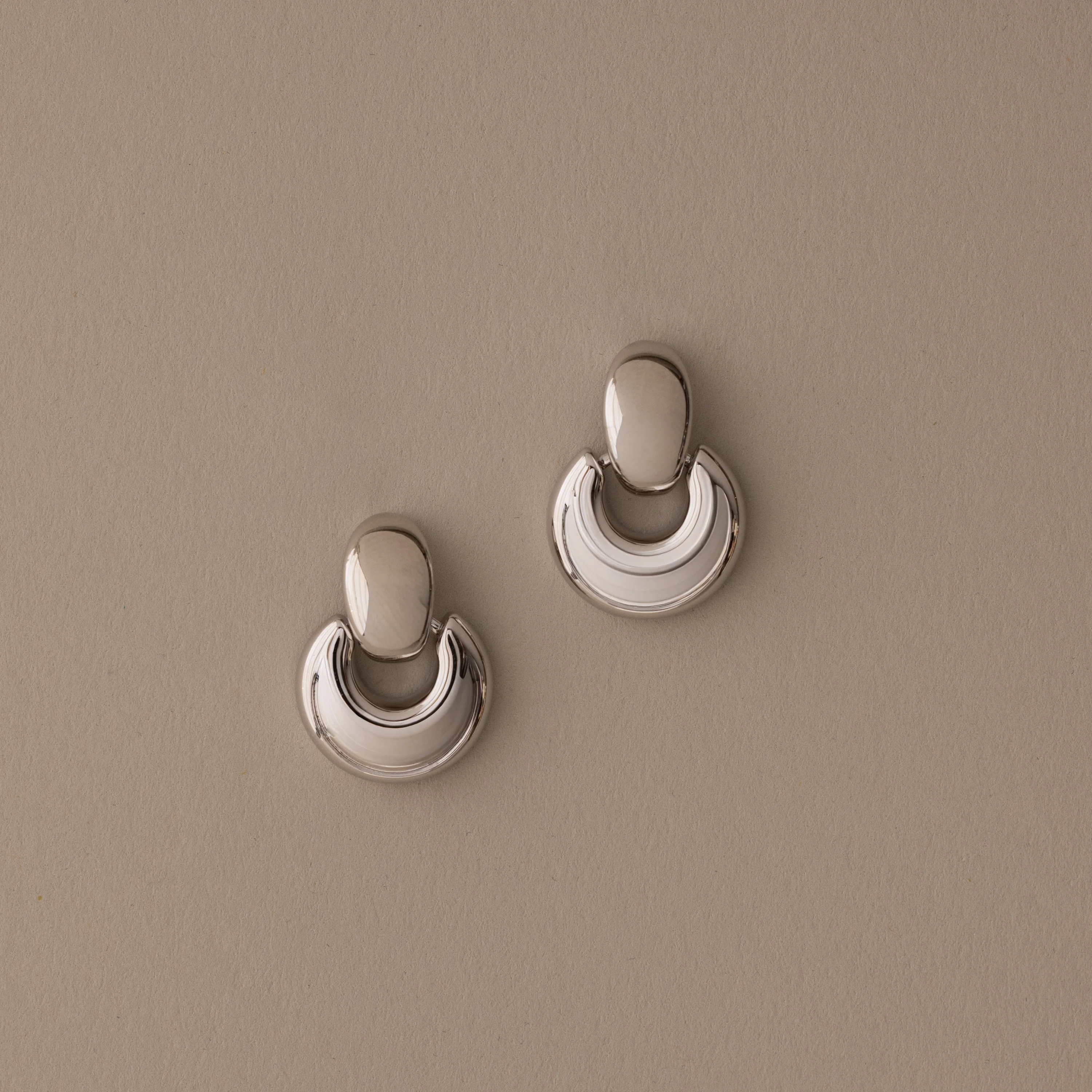 Eclipse Dome Studs in Silver - Image 3