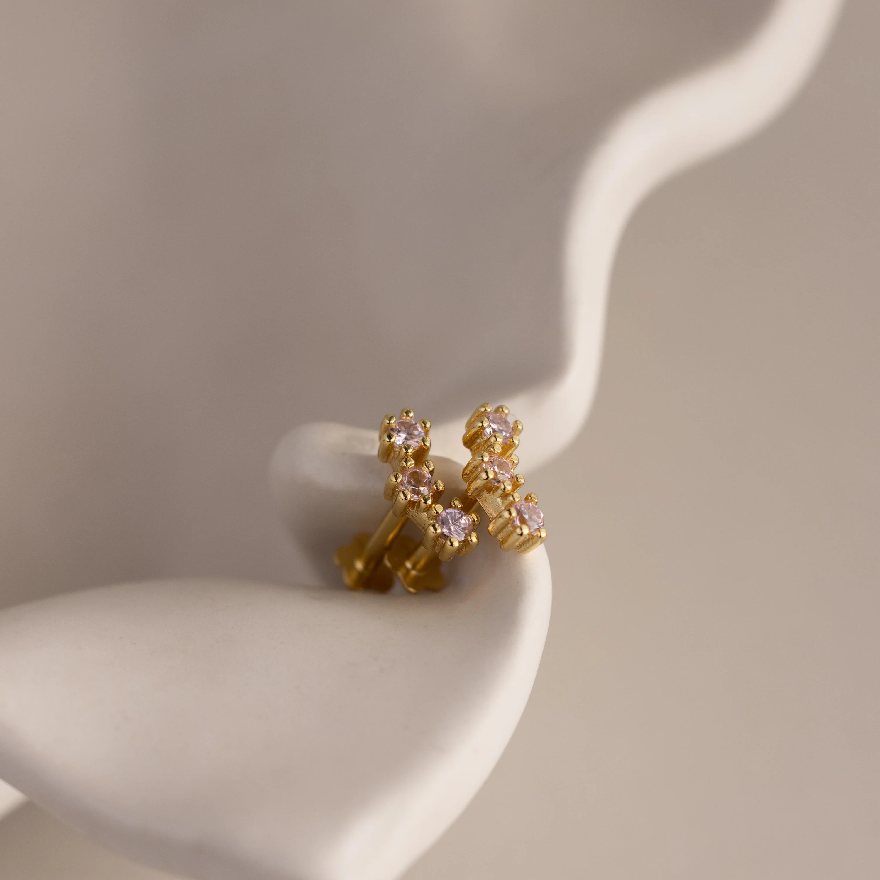 Emerald Cluster Flatback Studs - Image 3