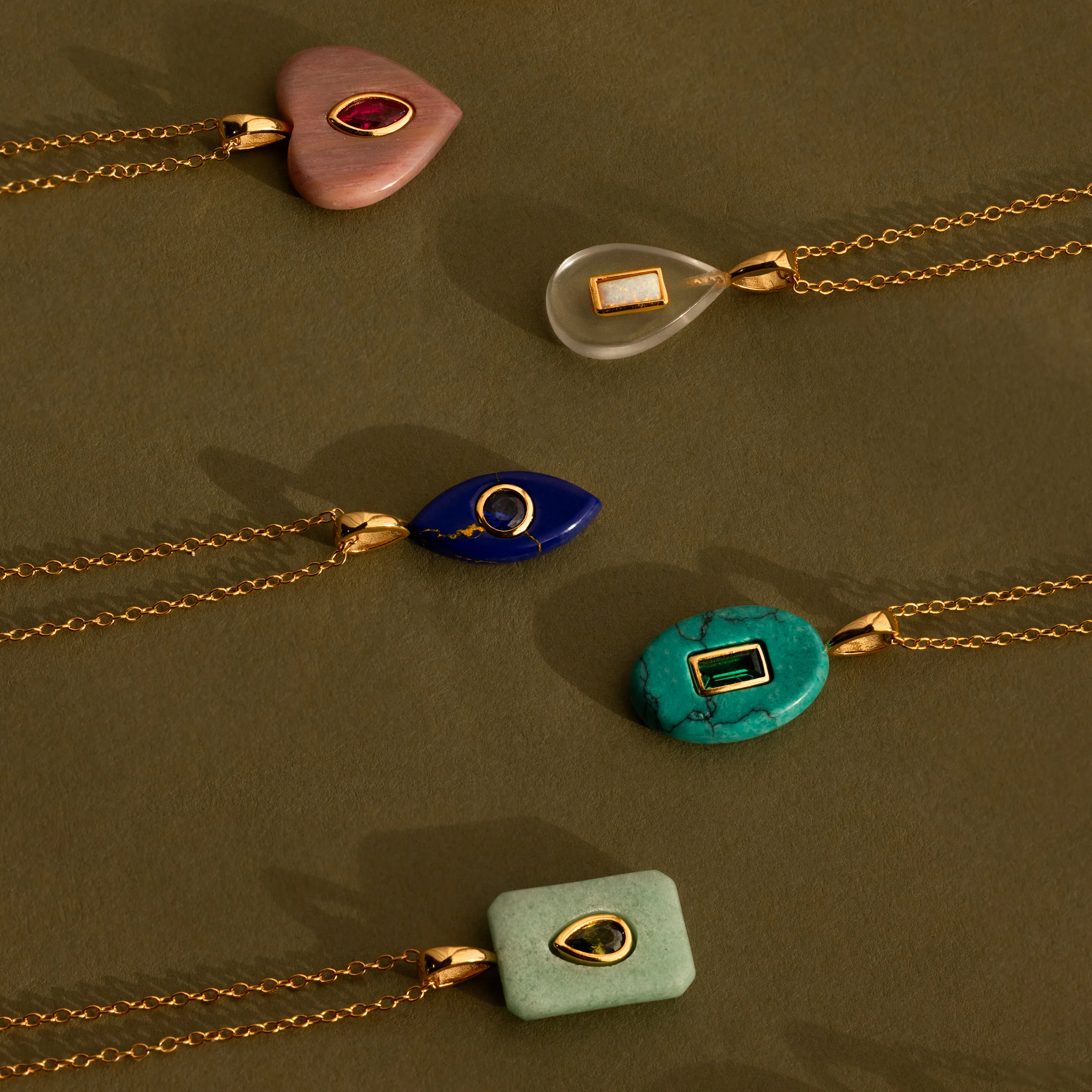Emerald Crystal Necklace - Image 3