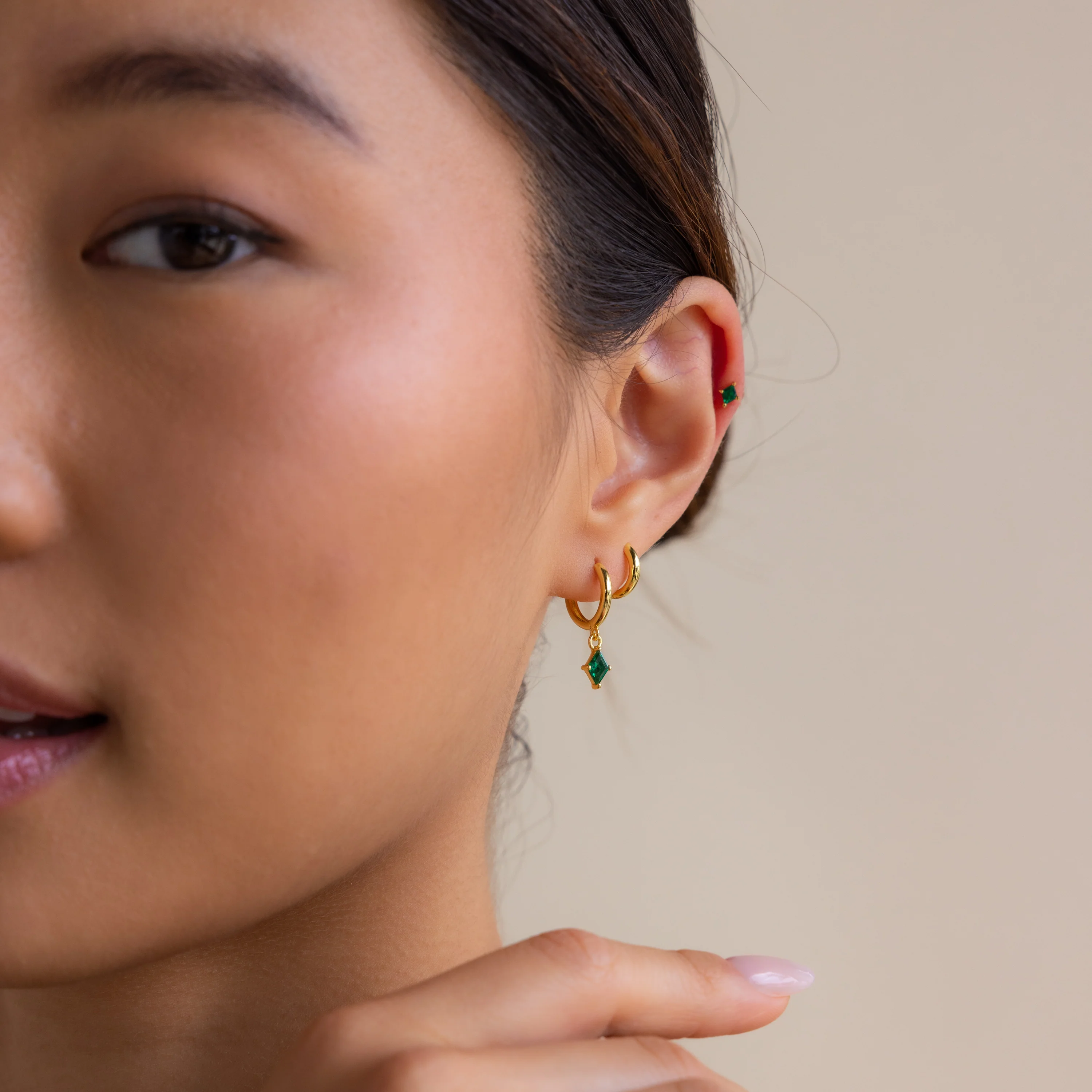 Emerald Earrings Set - Image 4