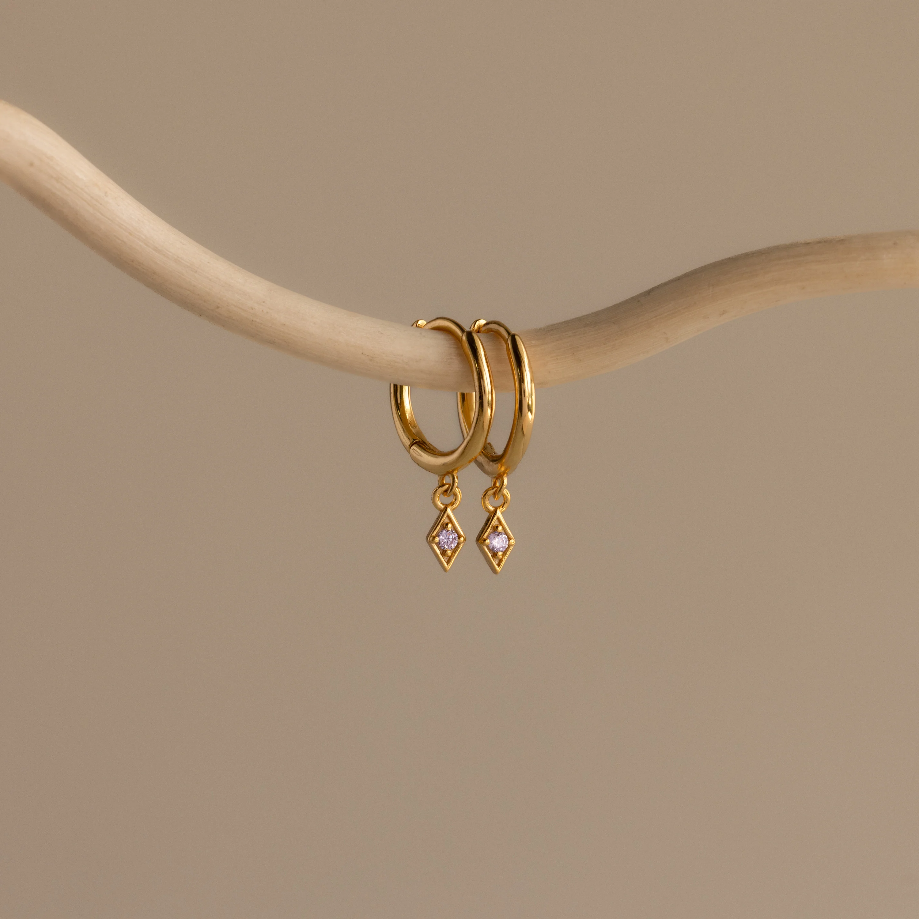 Ericka Alexandrite Huggies - Image 3