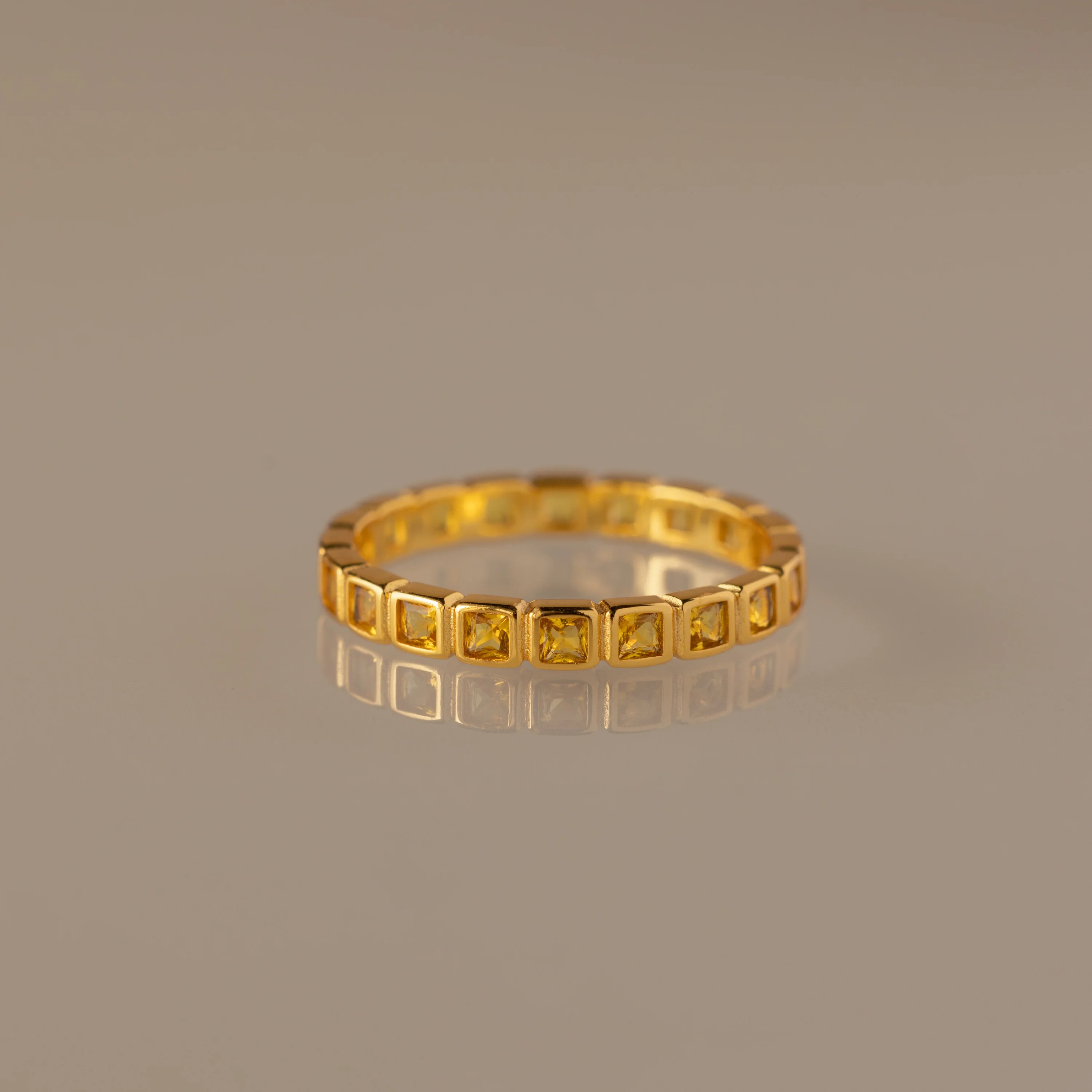 Eternity Bezel Birthstone Ring - Image 11