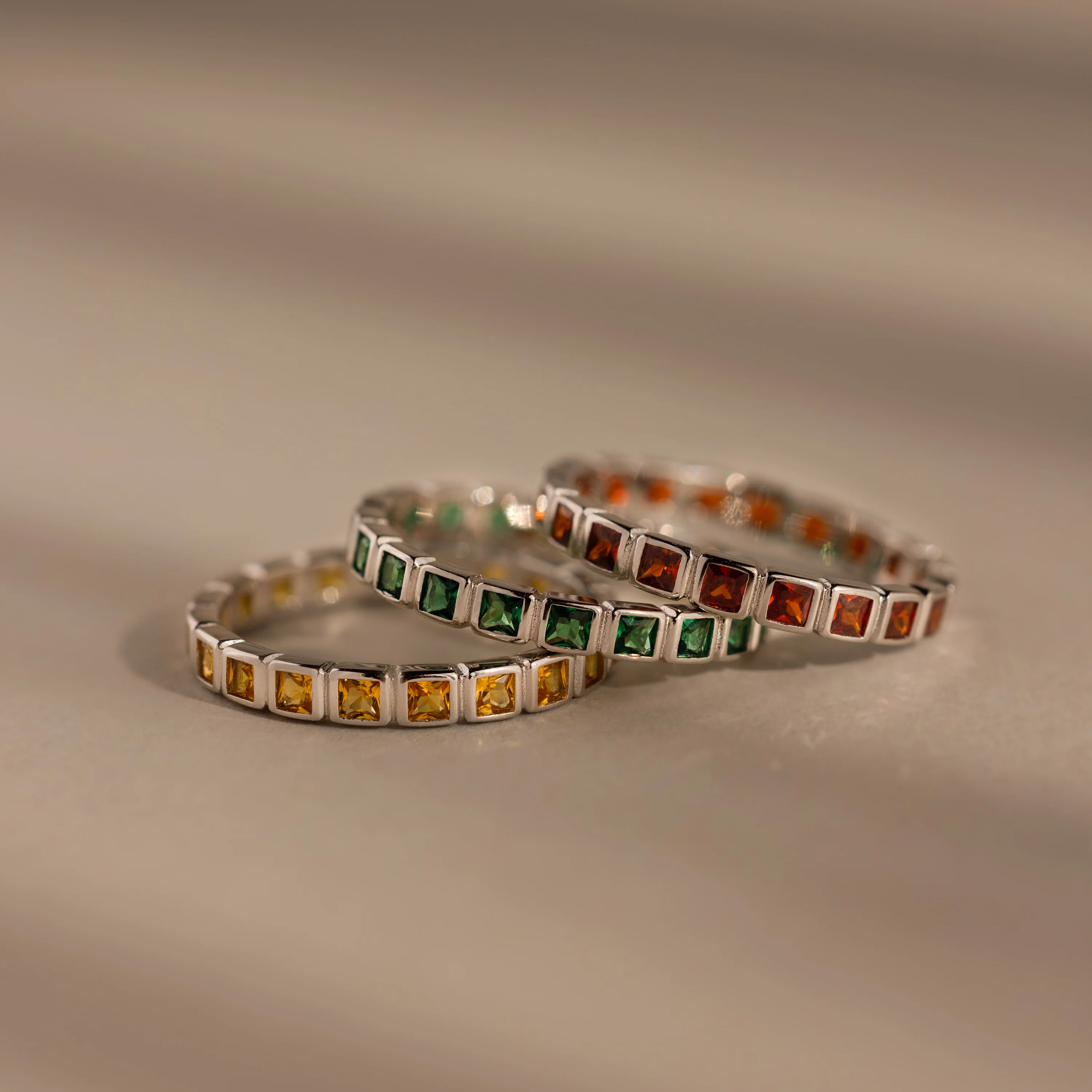 Eternity Bezel Birthstone Ring - Image 3