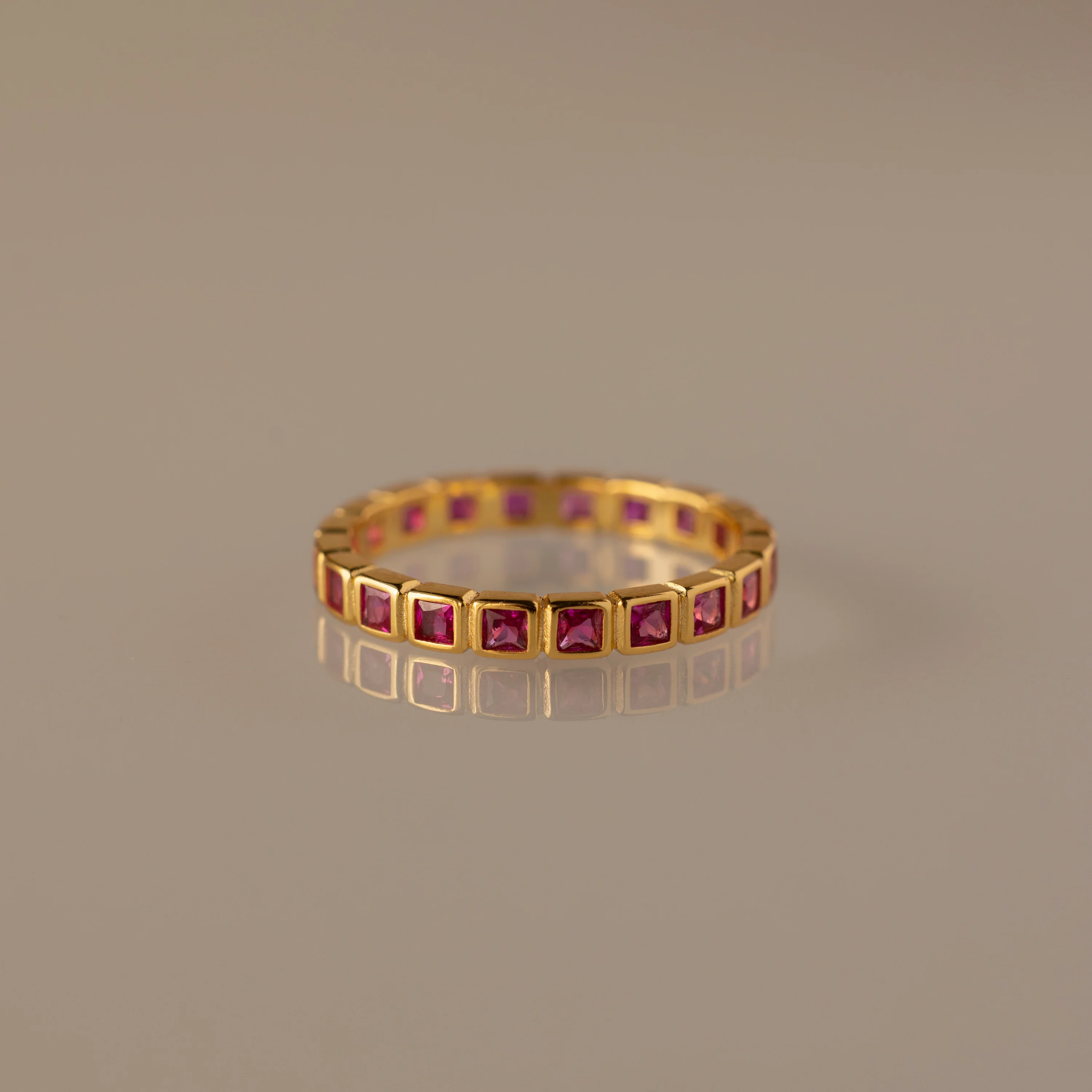 Eternity Bezel Ruby Ring