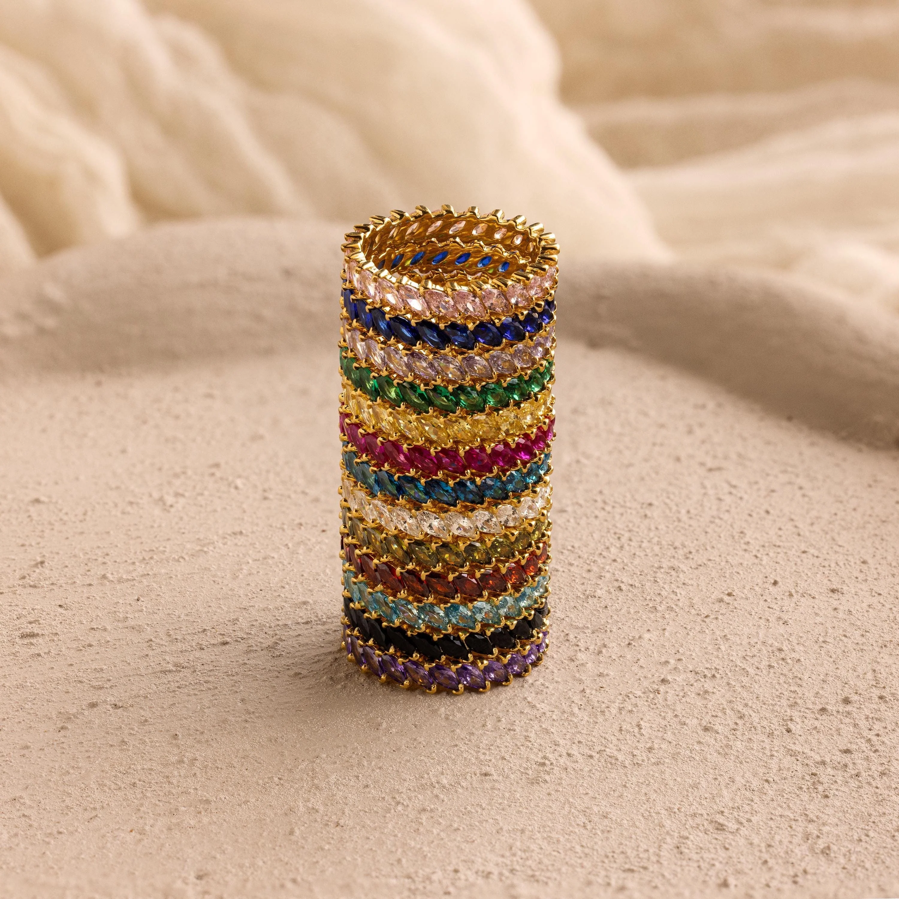 Eternity Marquise Birthstone Ring - Image 2