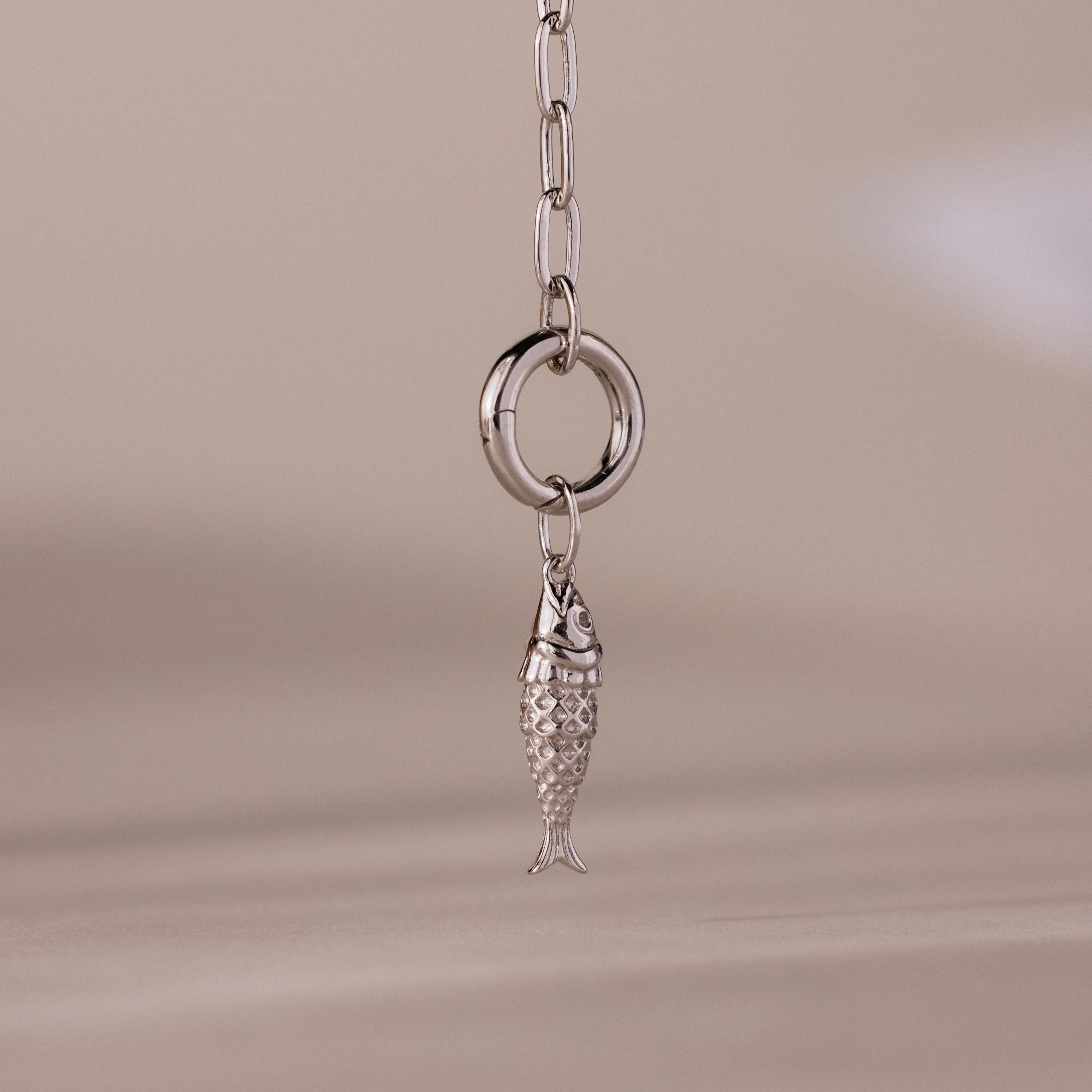 Fish Charm in Silver