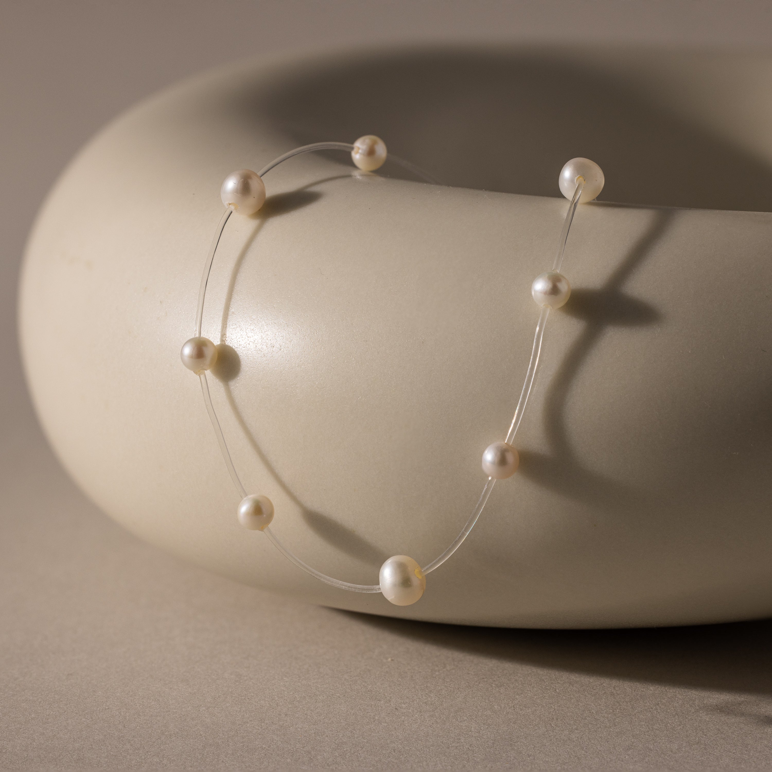 Floating Pearl Necklace - Image 3