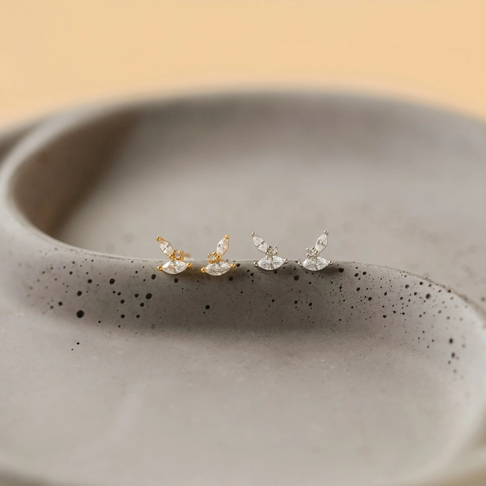 Flora Marquise Studs - Image 3