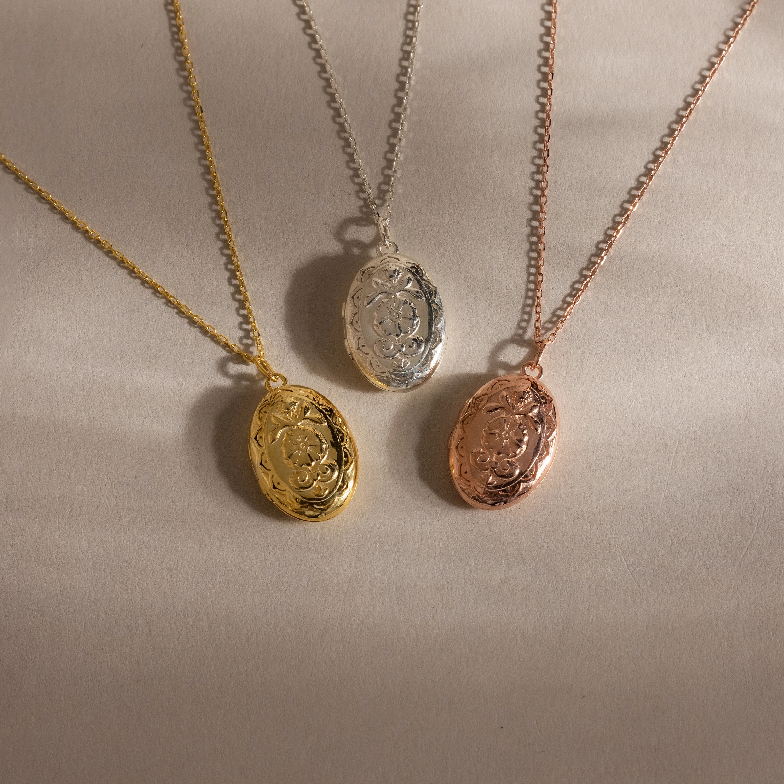 Floral Handwriting Locket Necklace - Image 3