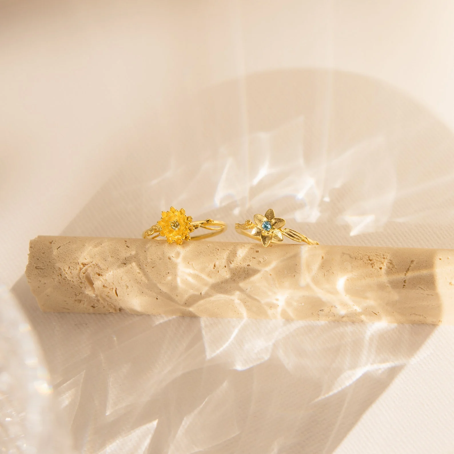 Flower Birthstone Ring - Image 3