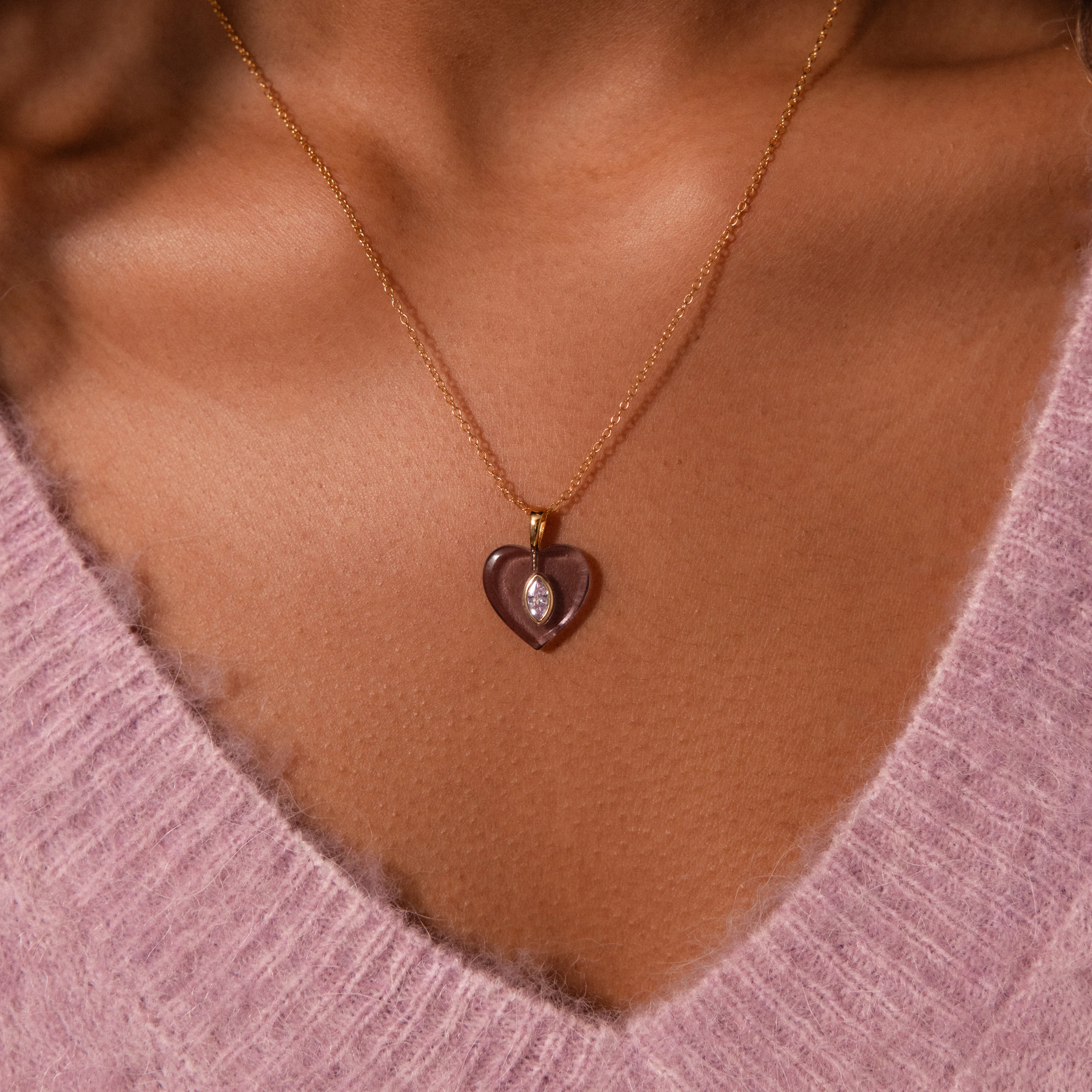 Garnet Crystal Necklace - Image 2