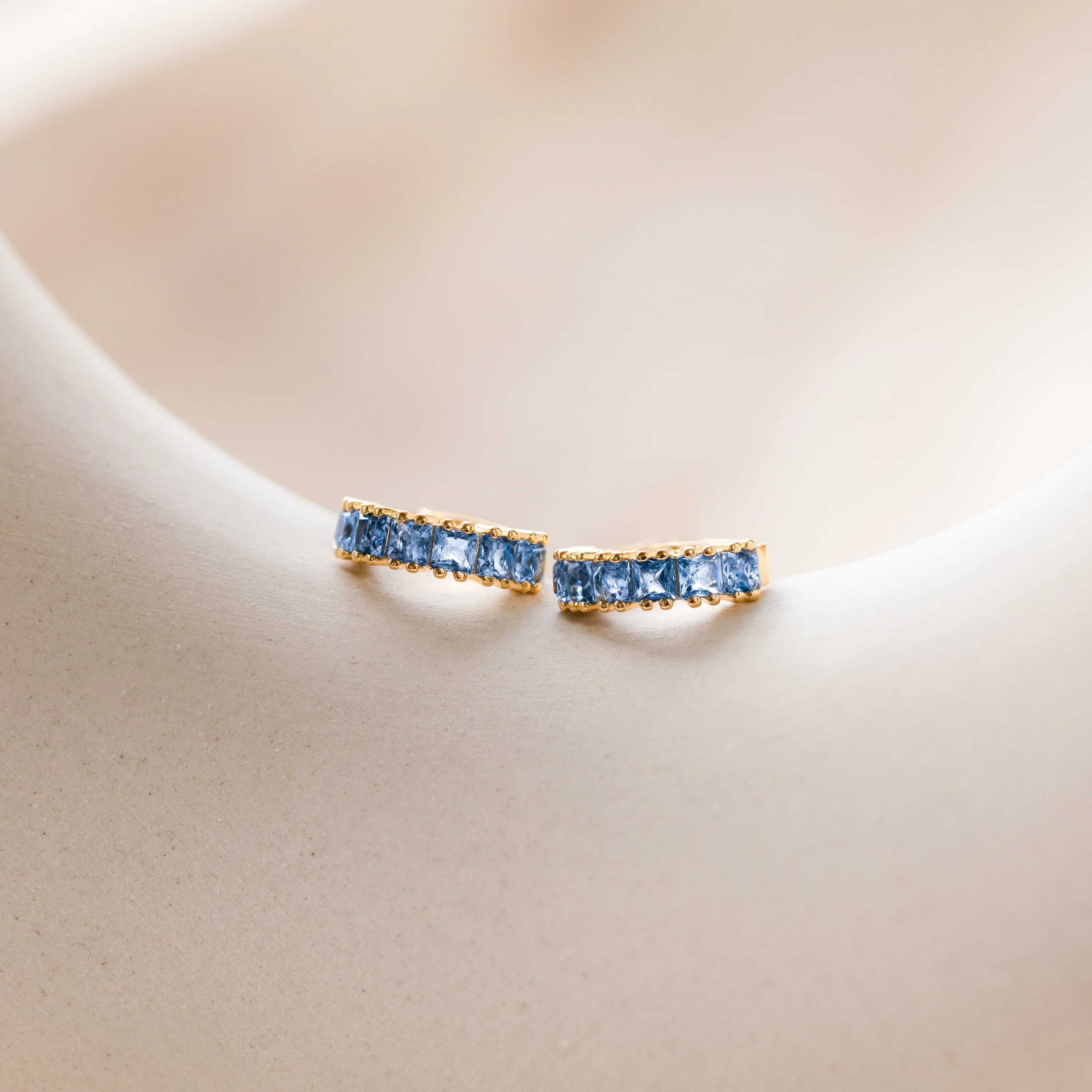 Genevieve Birthstone Huggies - Image 6