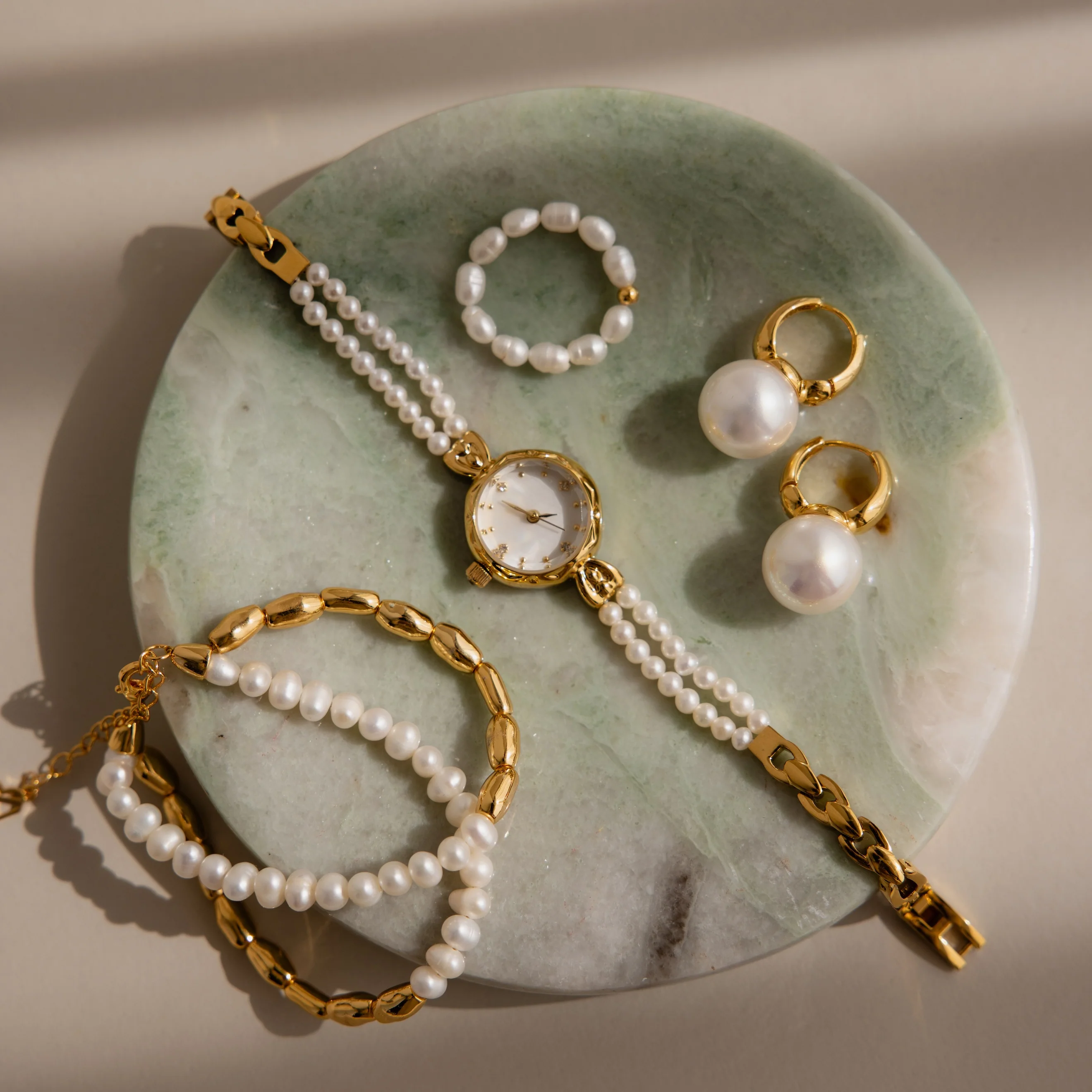 Green Marble Jewelry Dish - Image 9