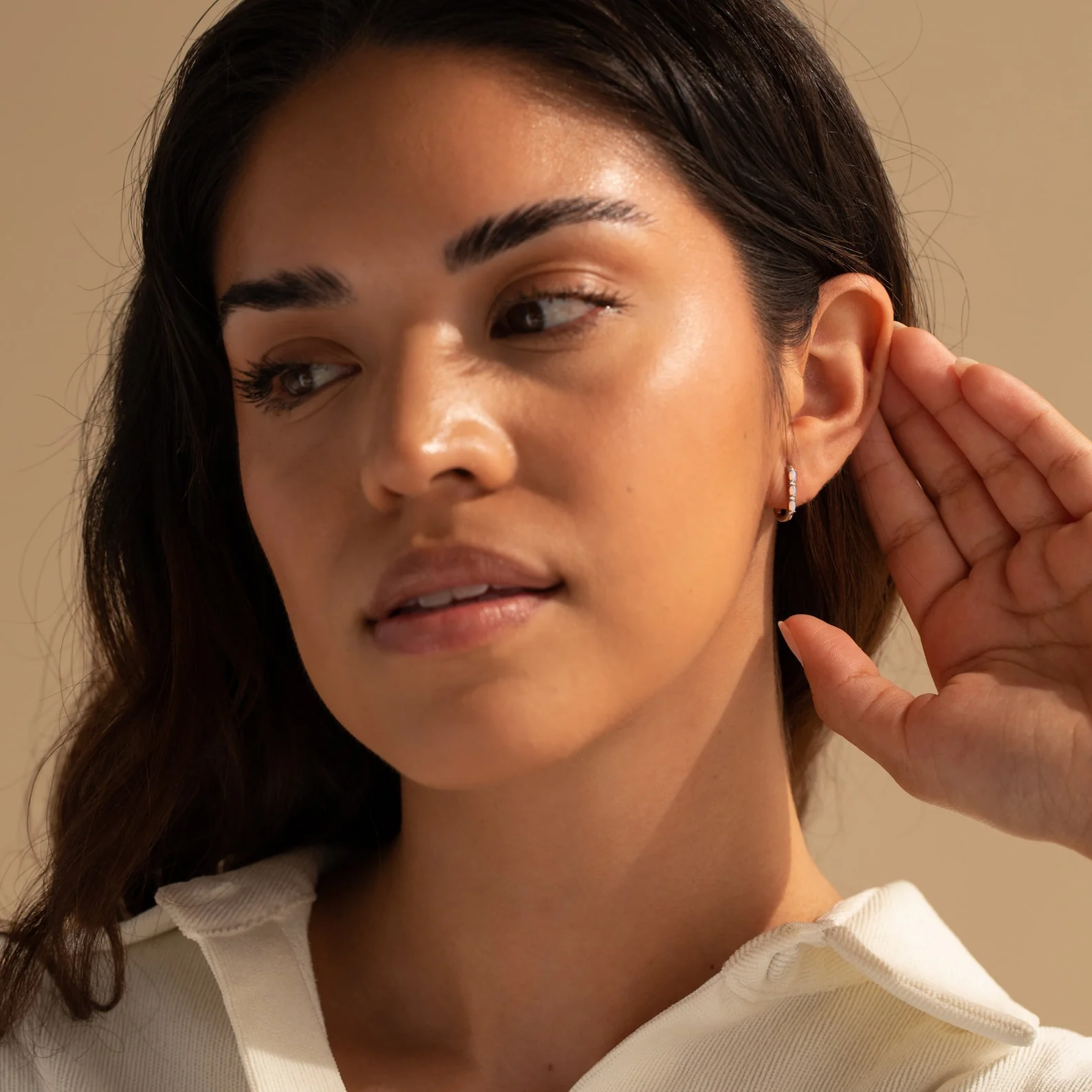 Halo Opal Hoops - Image 8