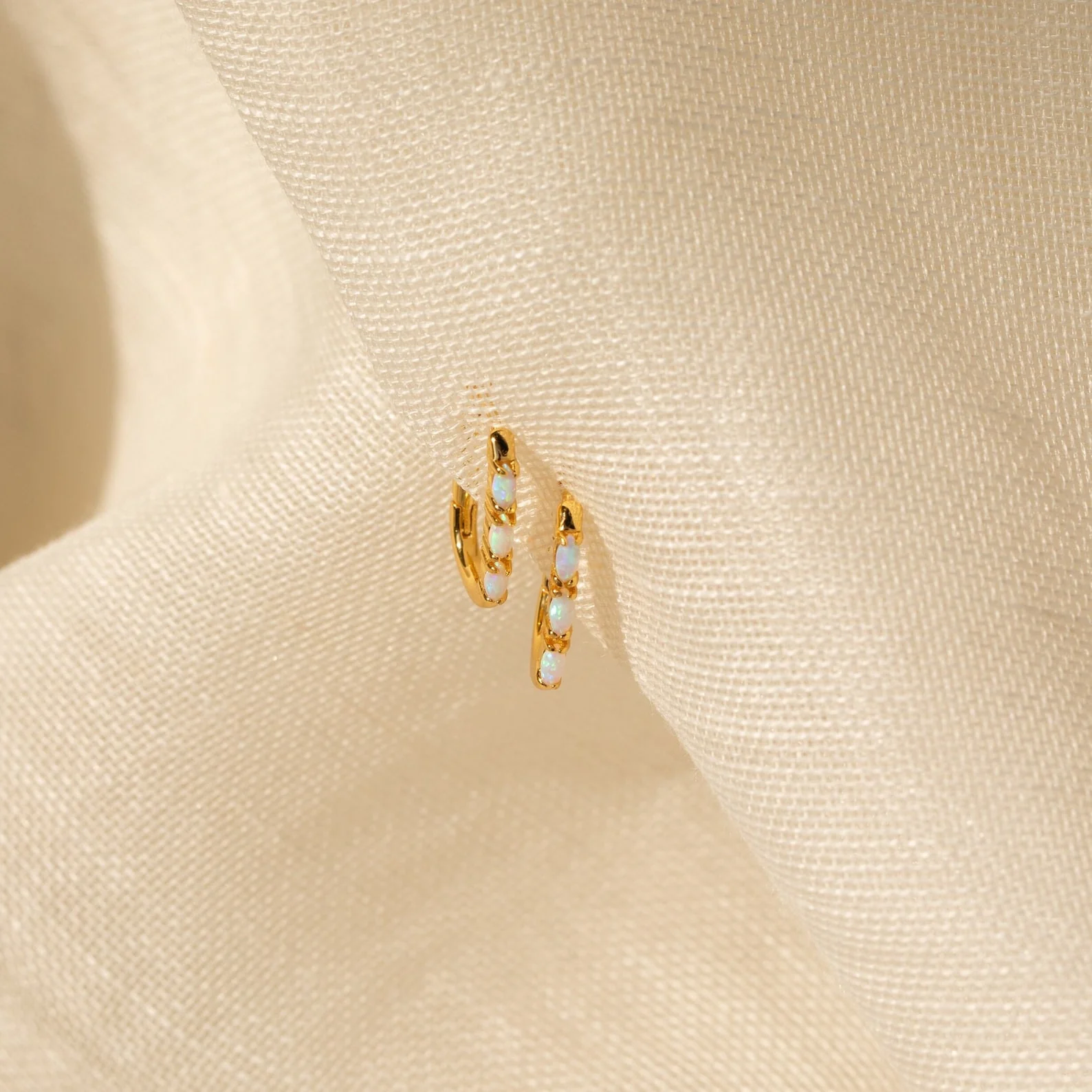 Halo Opal Hoops - Image 9