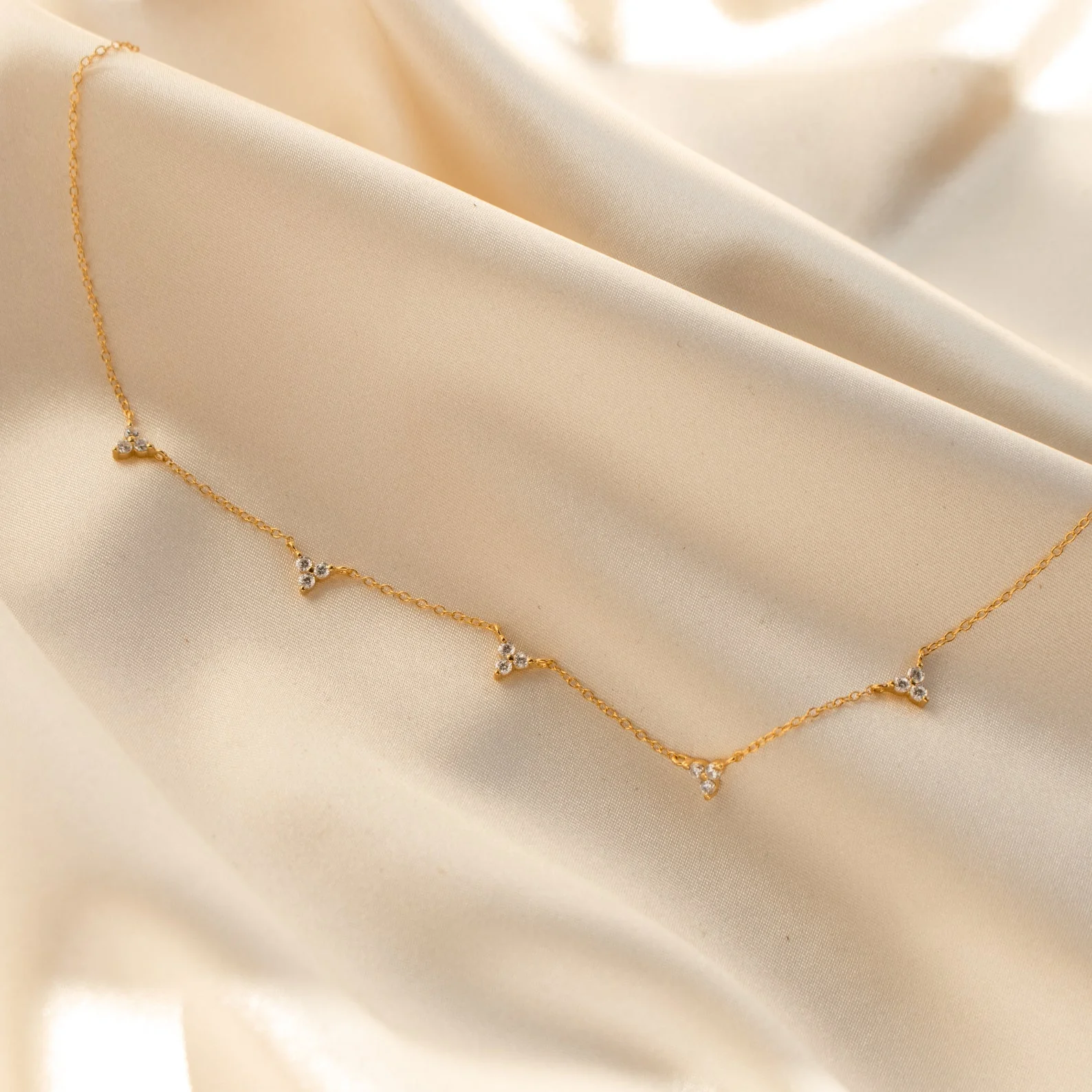 Hana Diamond Station Necklace - Image 5