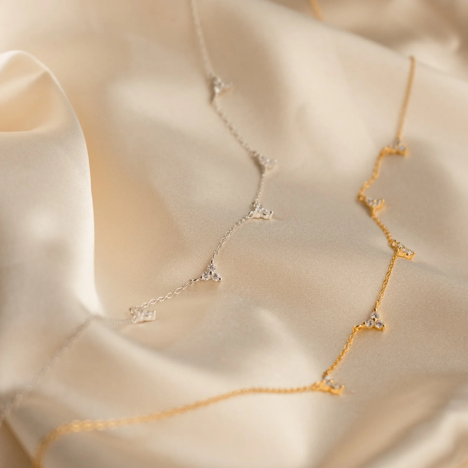 Hana Diamond Station Necklace - Image 6