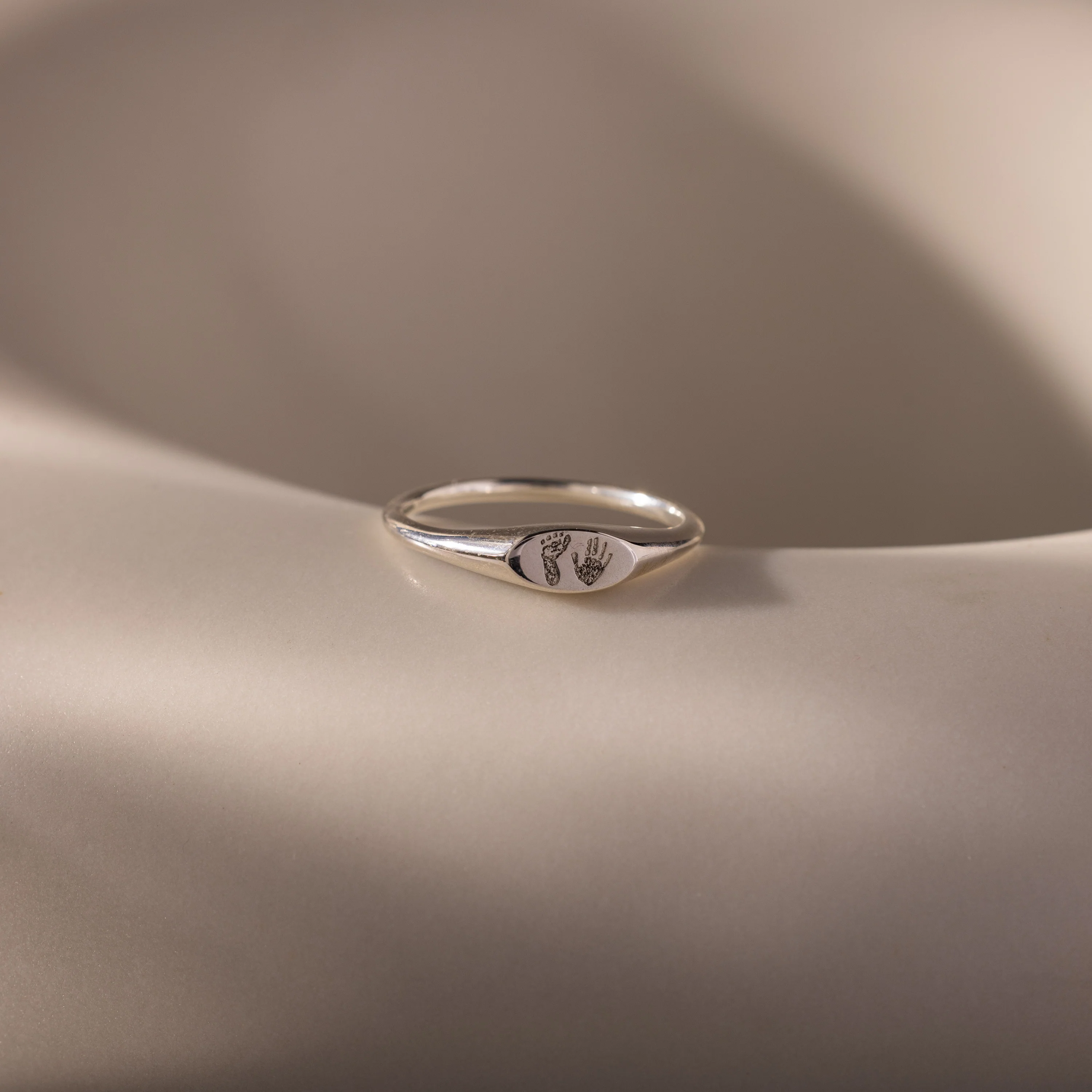 Hand & Footprint Signet Ring - Image 6