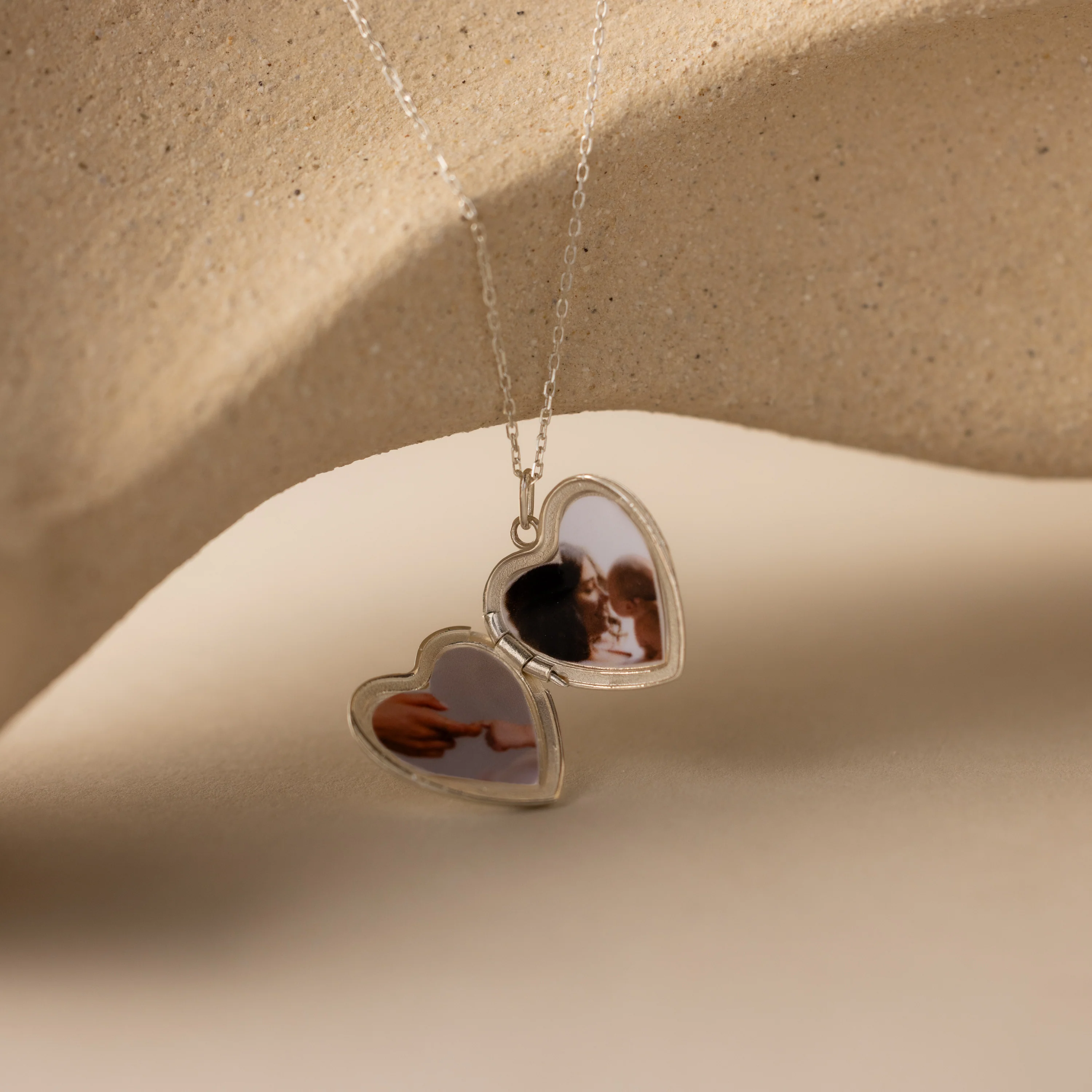 Handwriting Heart Locket Necklace - Image 3