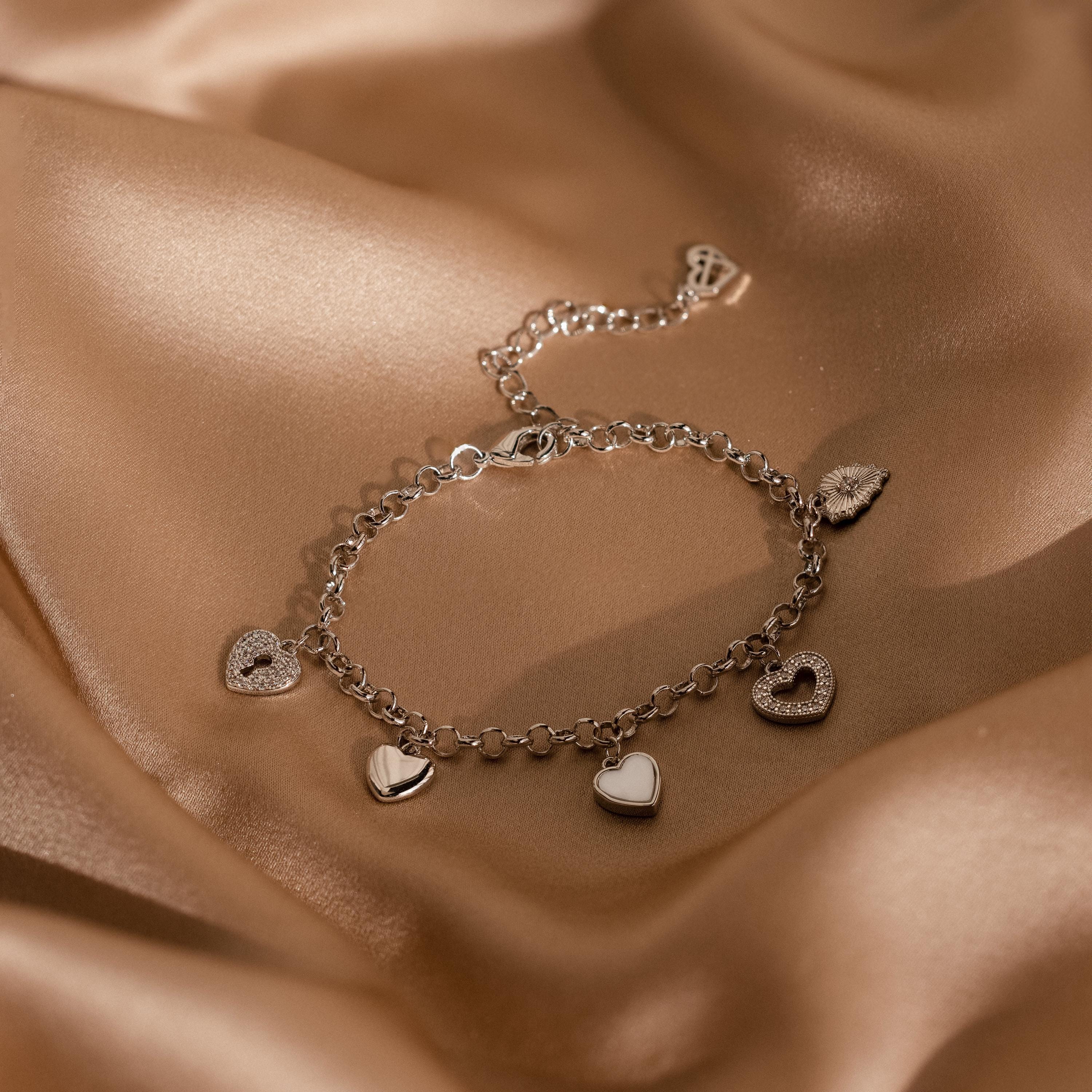 Heart Charm Bracelet - Image 3
