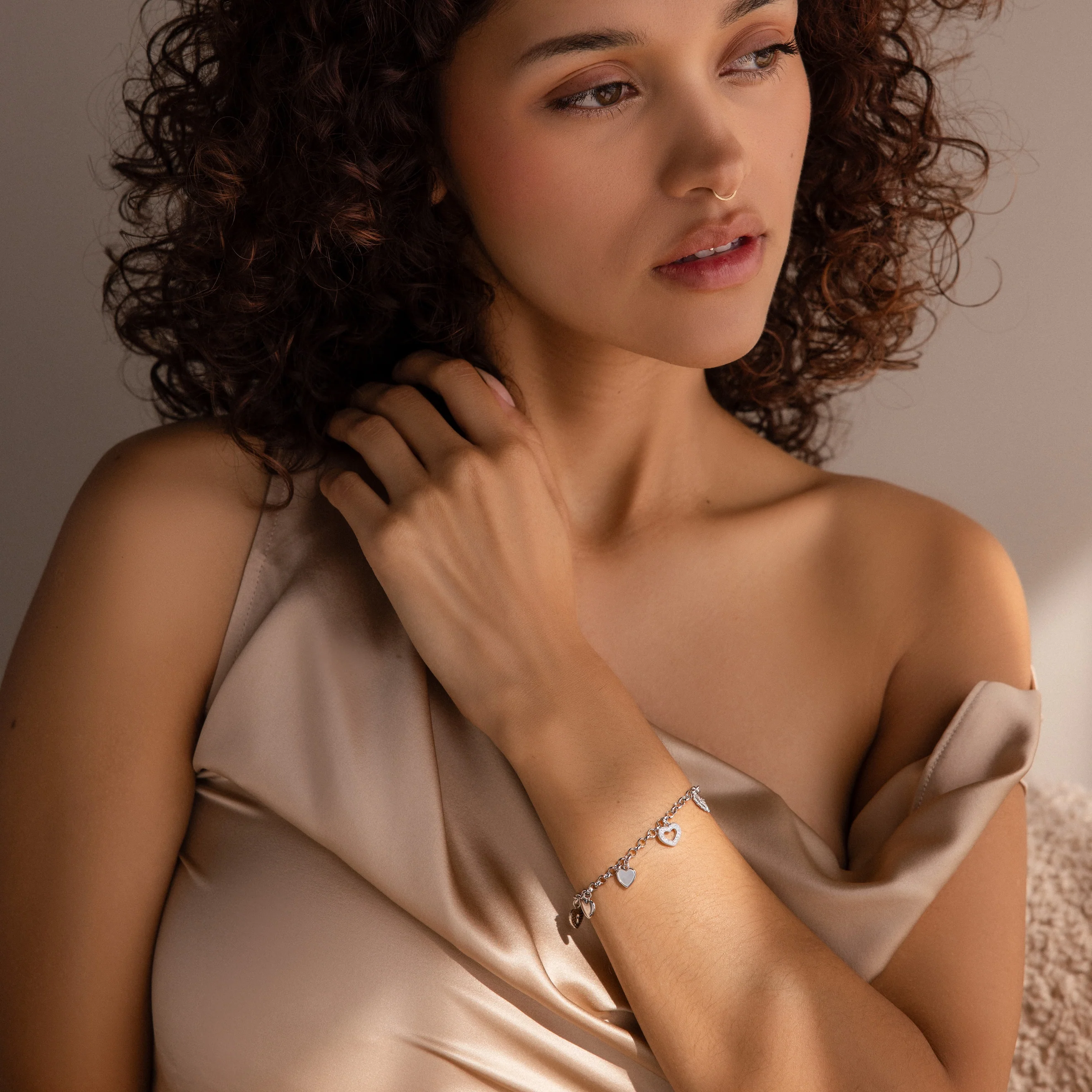 Heart Charm Bracelet - Image 4