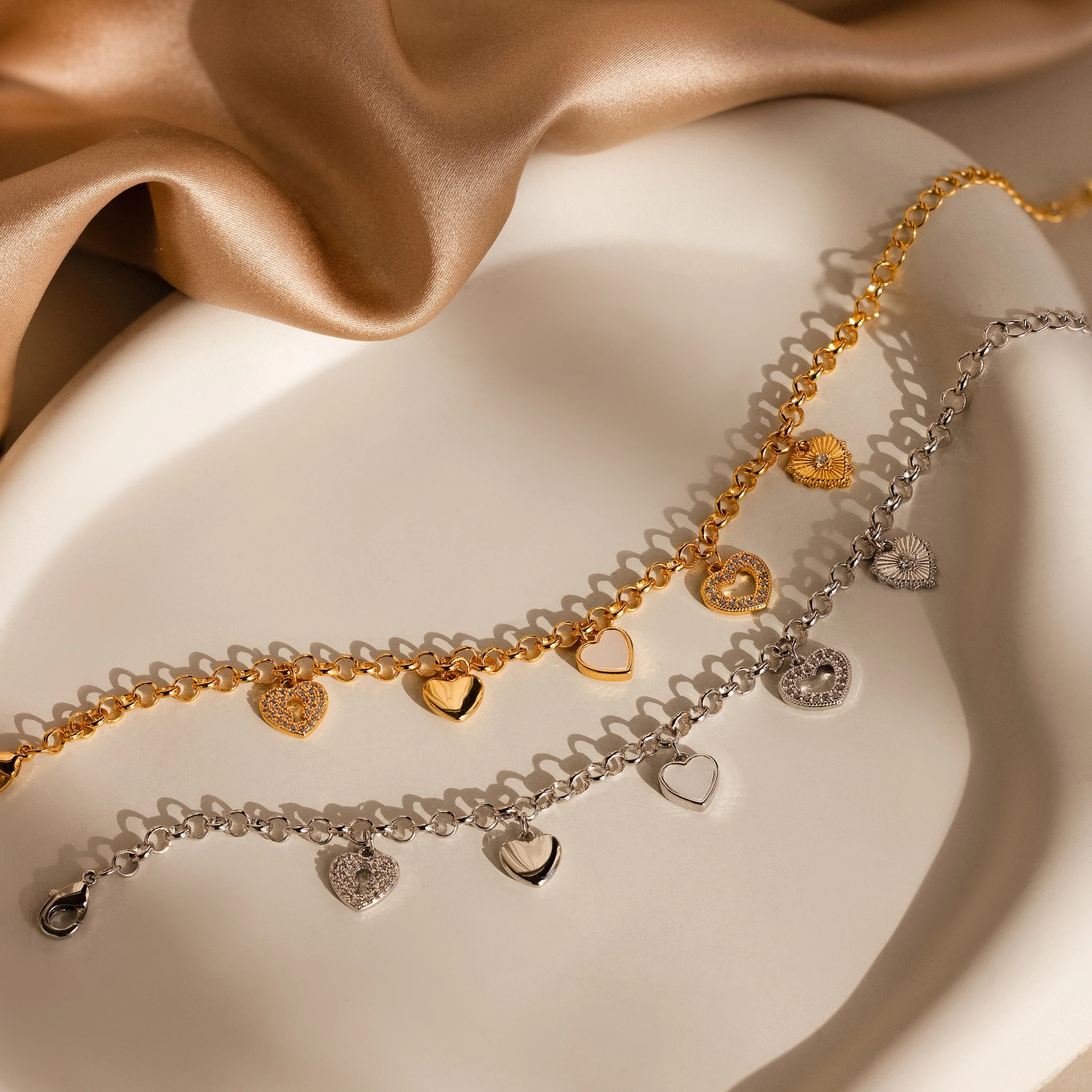 Heart Charm Bracelet - Image 5