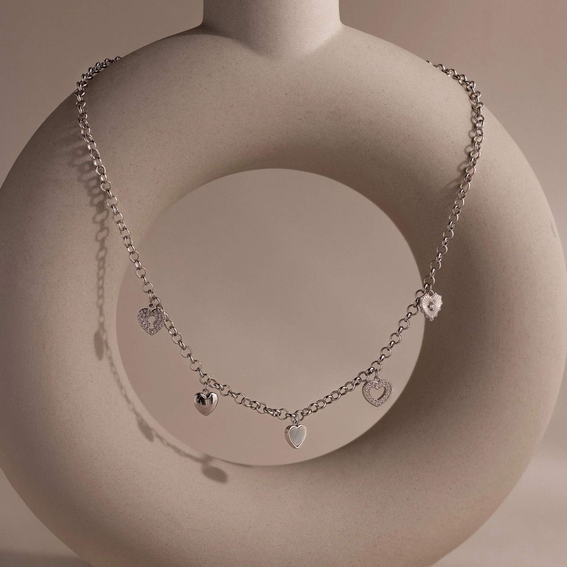 Heart Charm Necklace - Image 2