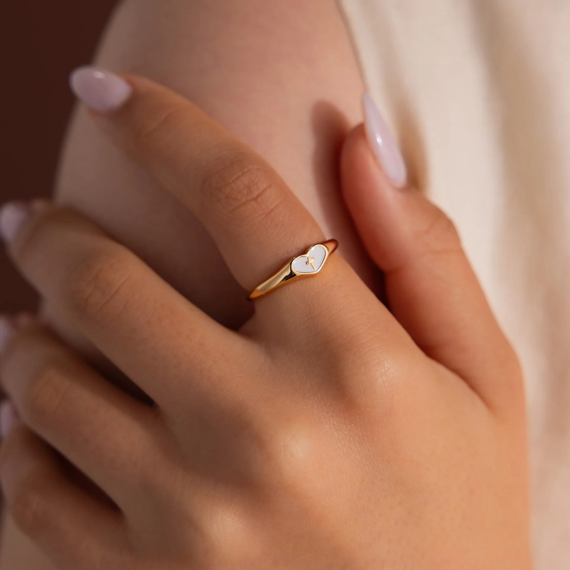 Heart Cross Ring - Image 2