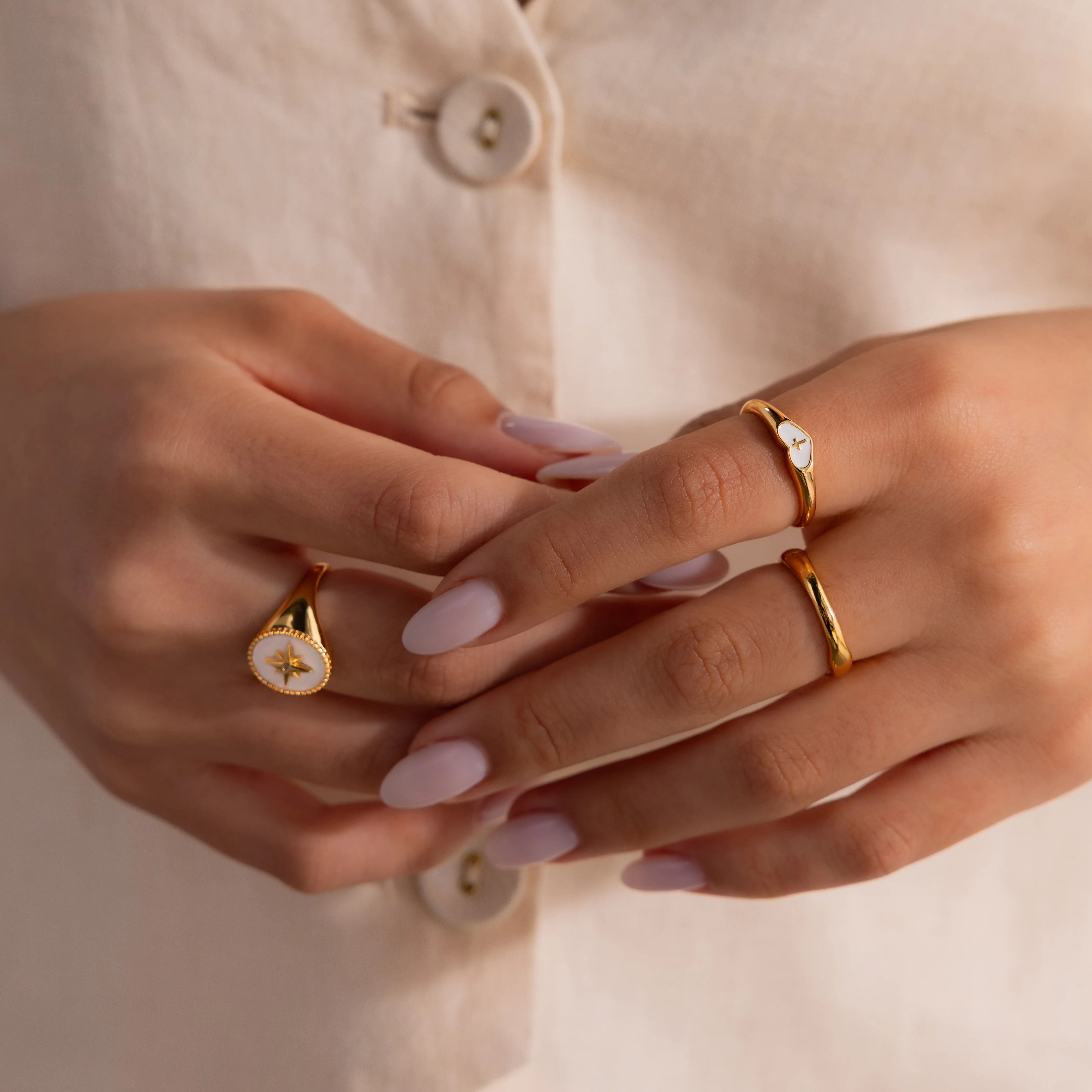 Heart Cross Ring - Image 5